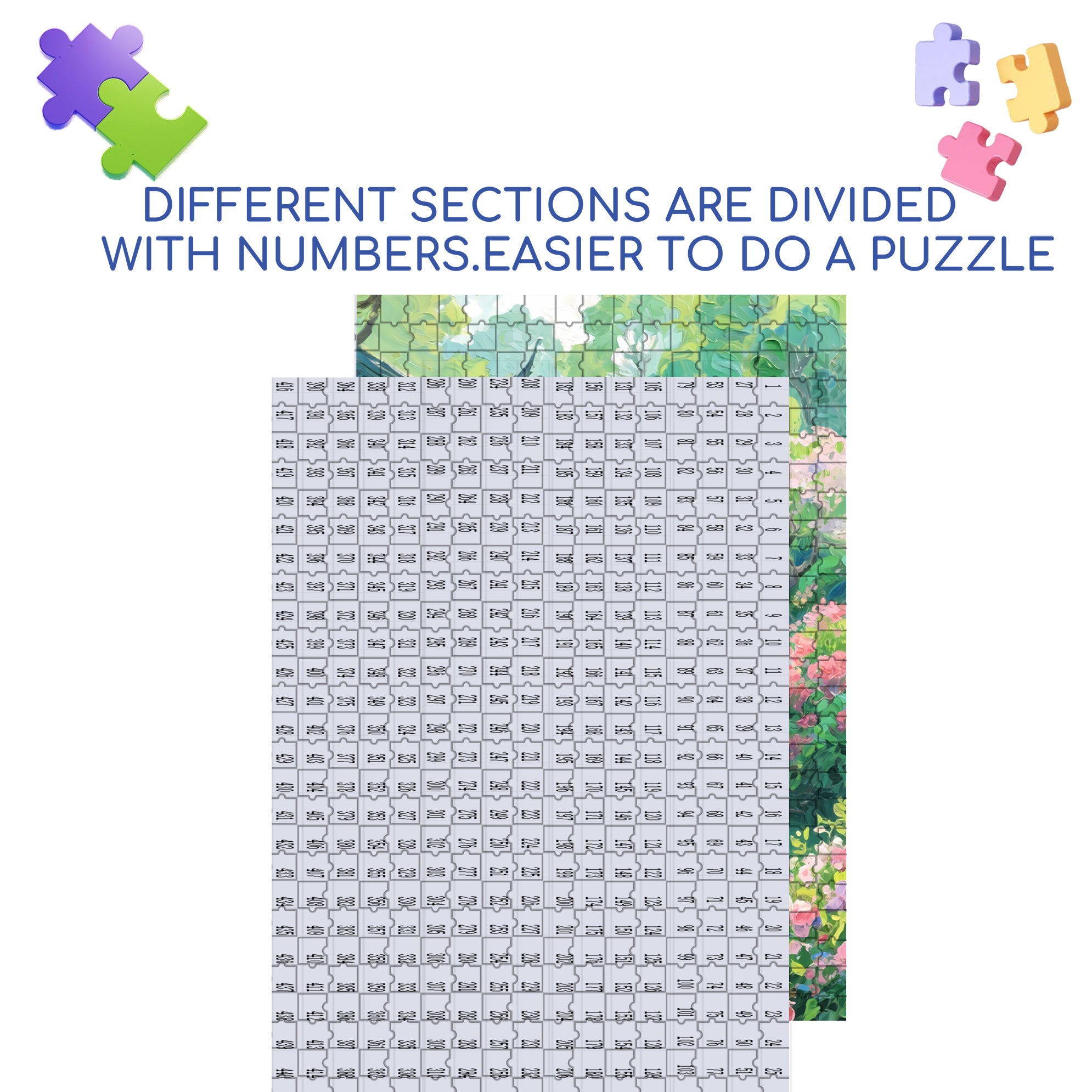 Green Mountains And Clear Waters 500pcs/1000pcs Jigsaw Puzzle, Scratch-Resistant, Interactive Family Game & Brain-Boosting DIY Decor, Perfect for Halloween, Christmas & New Year Gifts, Family Puzzle Game