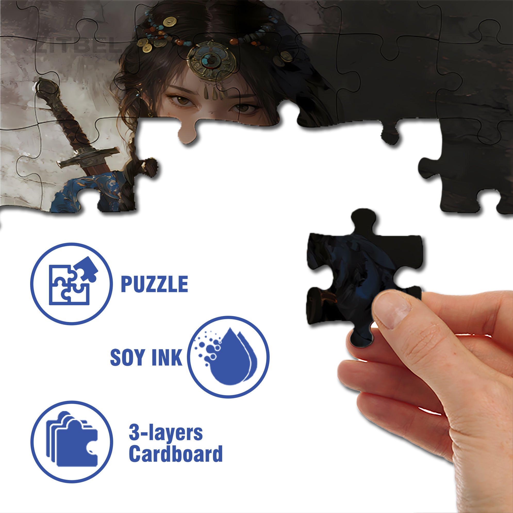 Heroine 500pcs/1000pcs Jigsaw Puzzle, Scratch-Resistant, Interactive Family Game & Brain-Boosting DIY Decor, Perfect for Halloween, Christmas & New Year Gifts, Family Puzzle Game