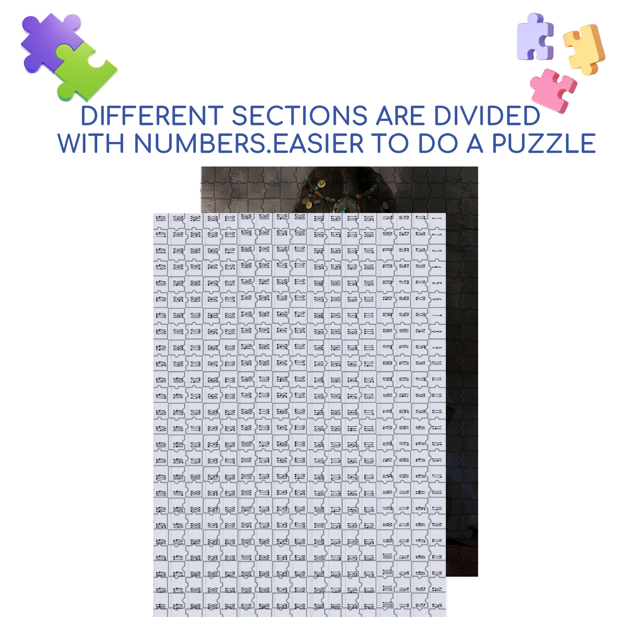 Heroine 500pcs/1000pcs Jigsaw Puzzle, Scratch-Resistant, Interactive Family Game & Brain-Boosting DIY Decor, Perfect for Halloween, Christmas & New Year Gifts, Family Puzzle Game