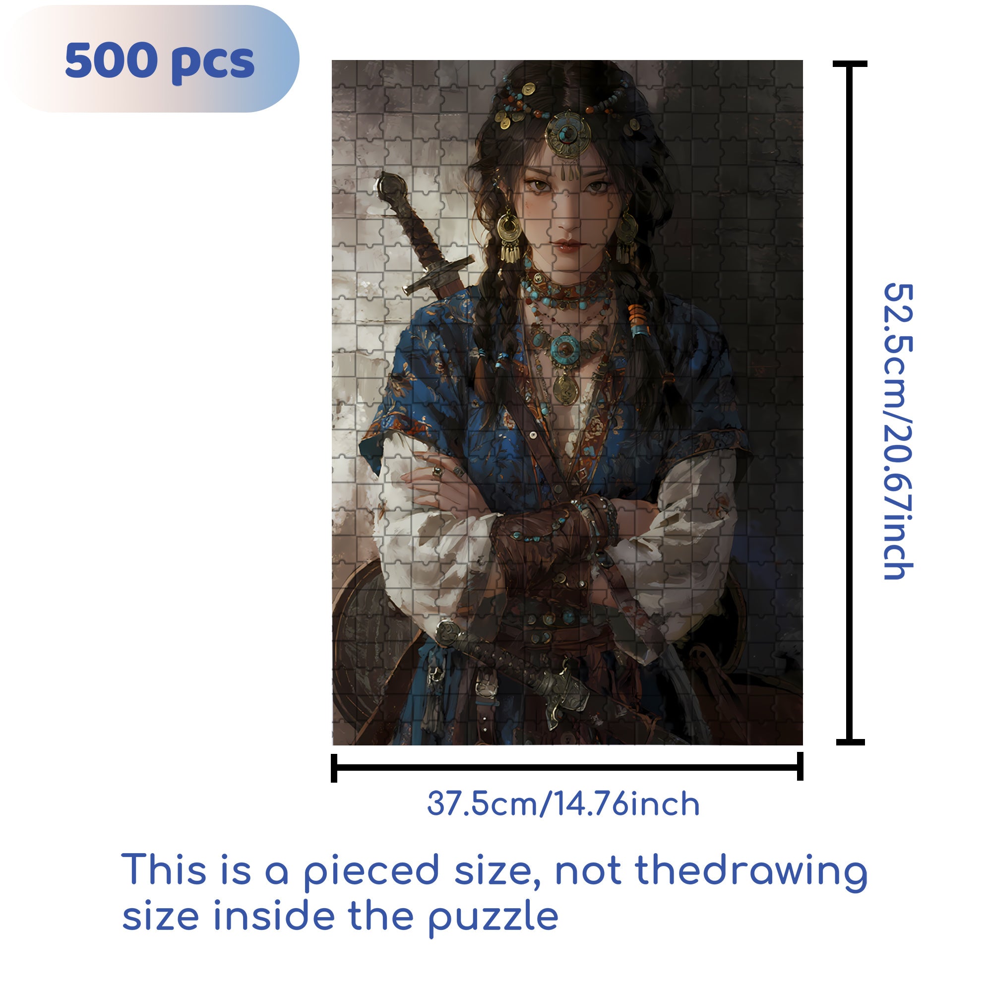 Heroine 500pcs/1000pcs Jigsaw Puzzle, Scratch-Resistant, Interactive Family Game & Brain-Boosting DIY Decor, Perfect for Halloween, Christmas & New Year Gifts, Family Puzzle Game