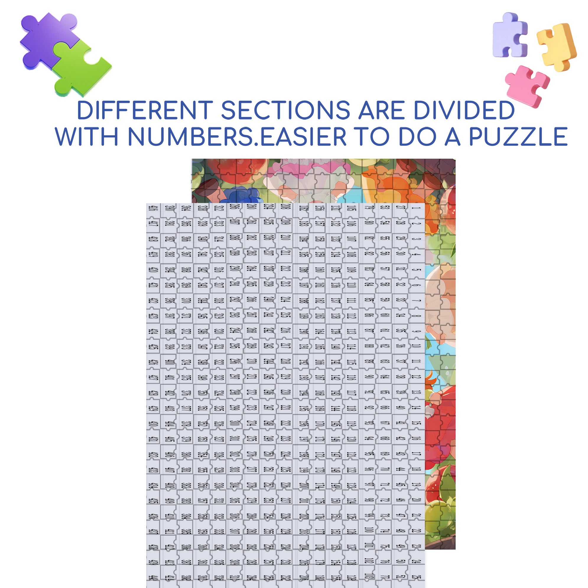Hi! Friends 500pcs/1000pcs Jigsaw Puzzle, Scratch-Resistant, Interactive Family Game & Brain-Boosting DIY Decor, Perfect for Halloween, Christmas & New Year Gifts, Family Puzzle Game