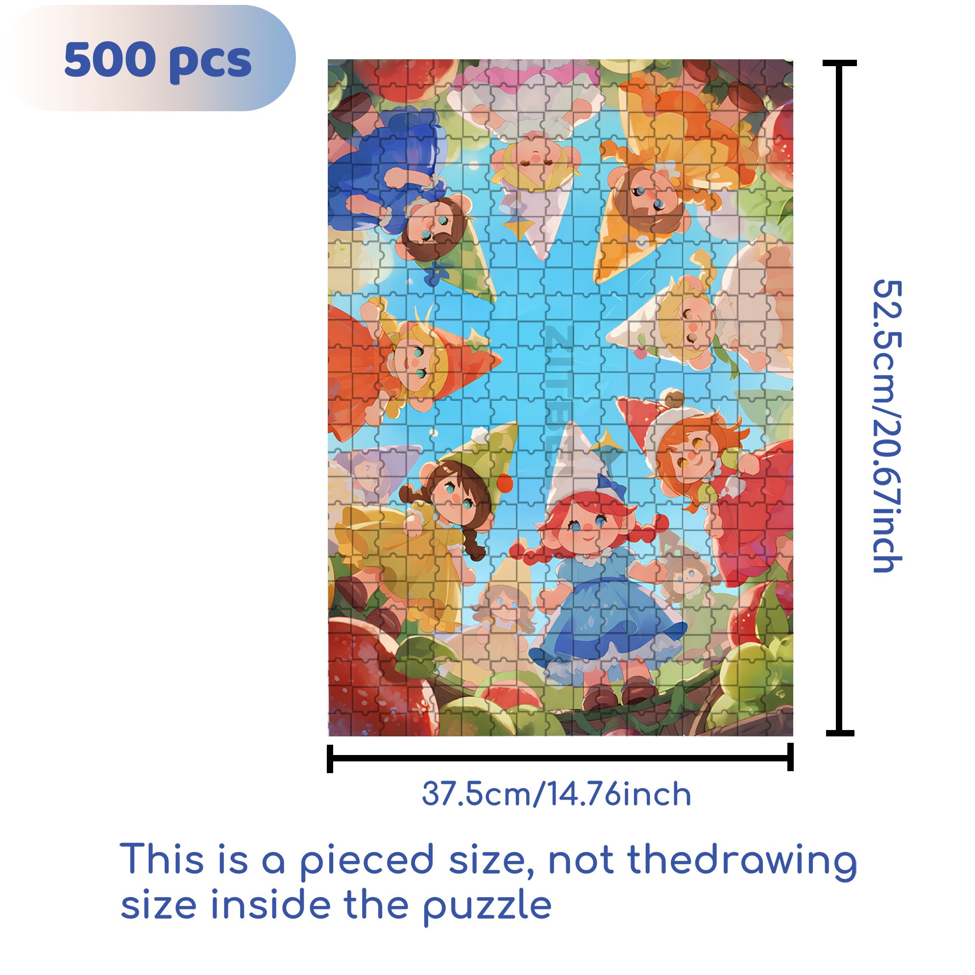 Hi! Friends 500pcs/1000pcs Jigsaw Puzzle, Scratch-Resistant, Interactive Family Game & Brain-Boosting DIY Decor, Perfect for Halloween, Christmas & New Year Gifts, Family Puzzle Game