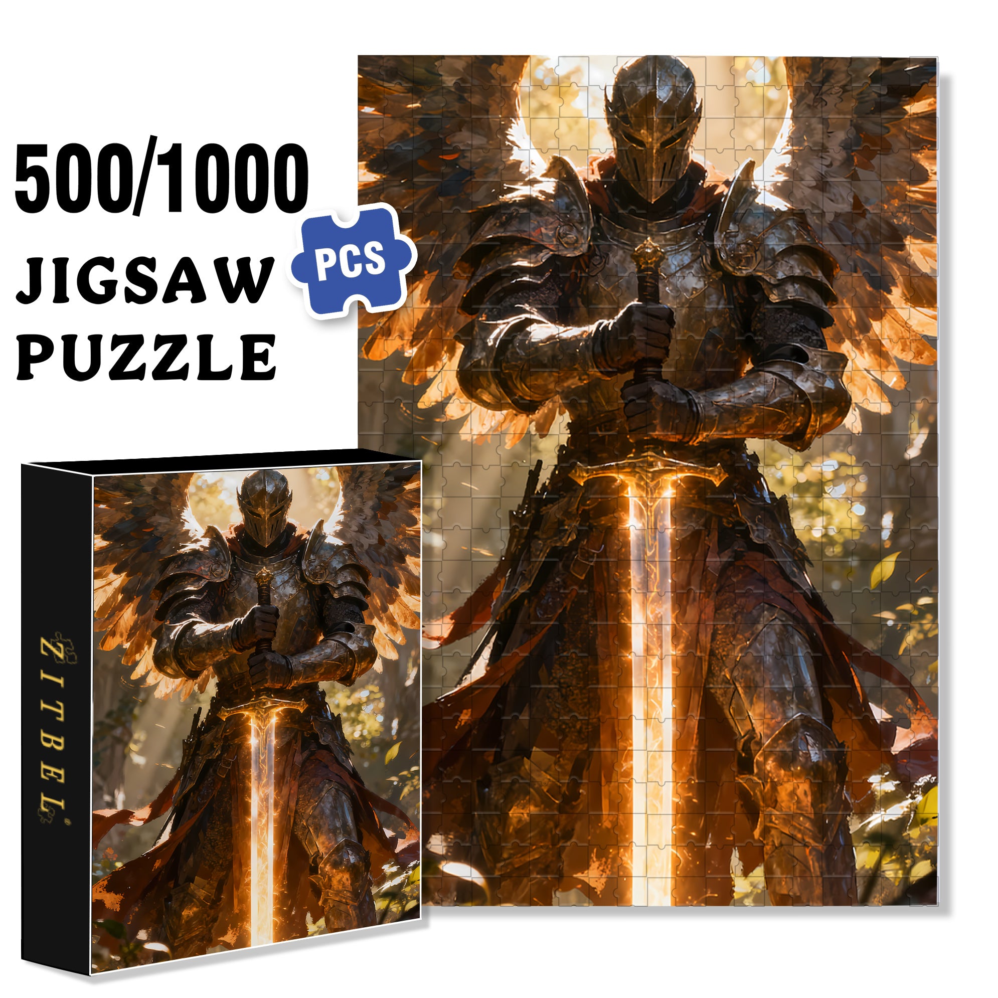 Kamen Rider 500pcs/1000pcs Jigsaw Puzzle, Scratch-Resistant, Interactive Family Game & Brain-Boosting DIY Decor, Perfect for Halloween, Christmas & New Year Gifts, Family Puzzle Game