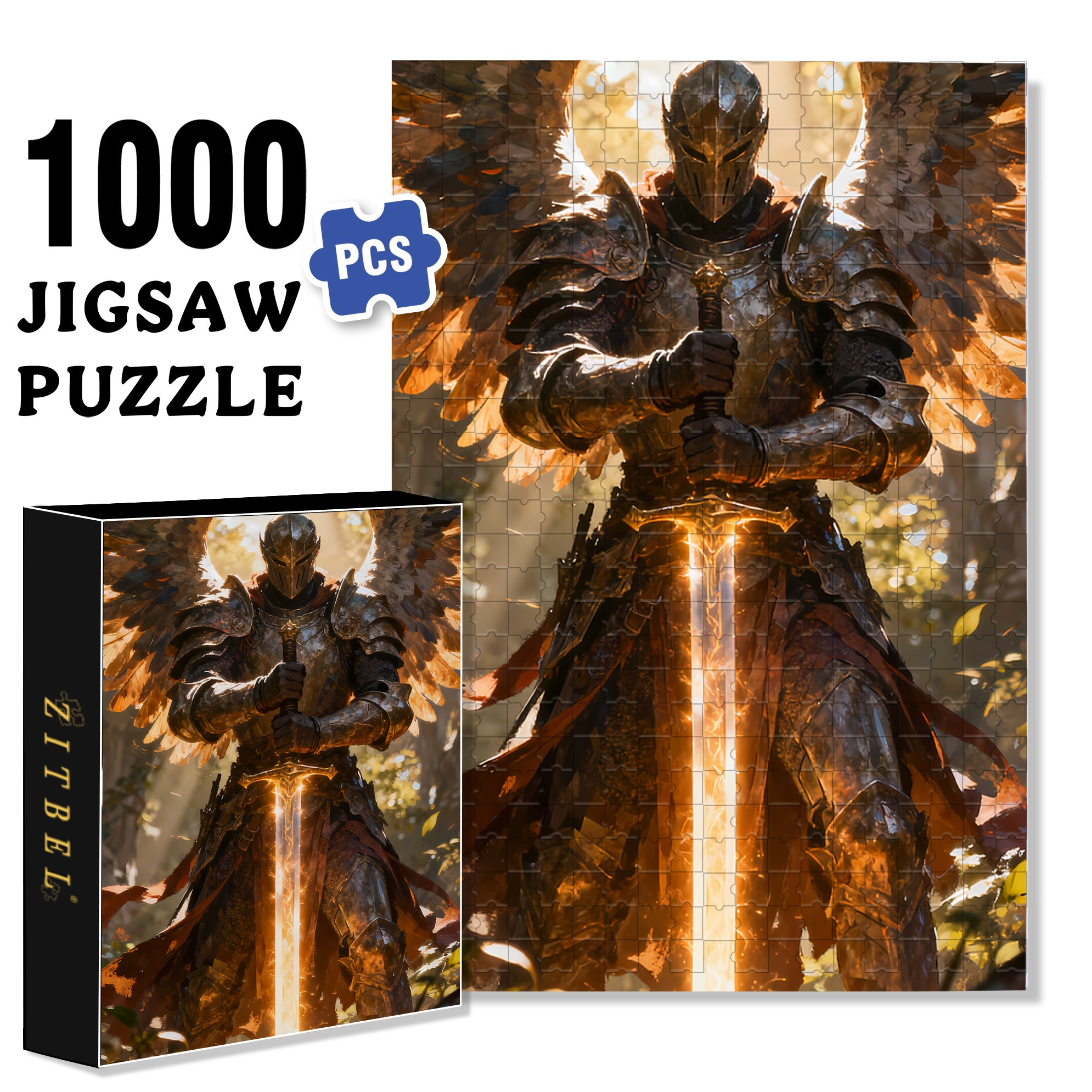 Kamen Rider 500pcs/1000pcs Jigsaw Puzzle, Scratch-Resistant, Interactive Family Game & Brain-Boosting DIY Decor, Perfect for Halloween, Christmas & New Year Gifts, Family Puzzle Game