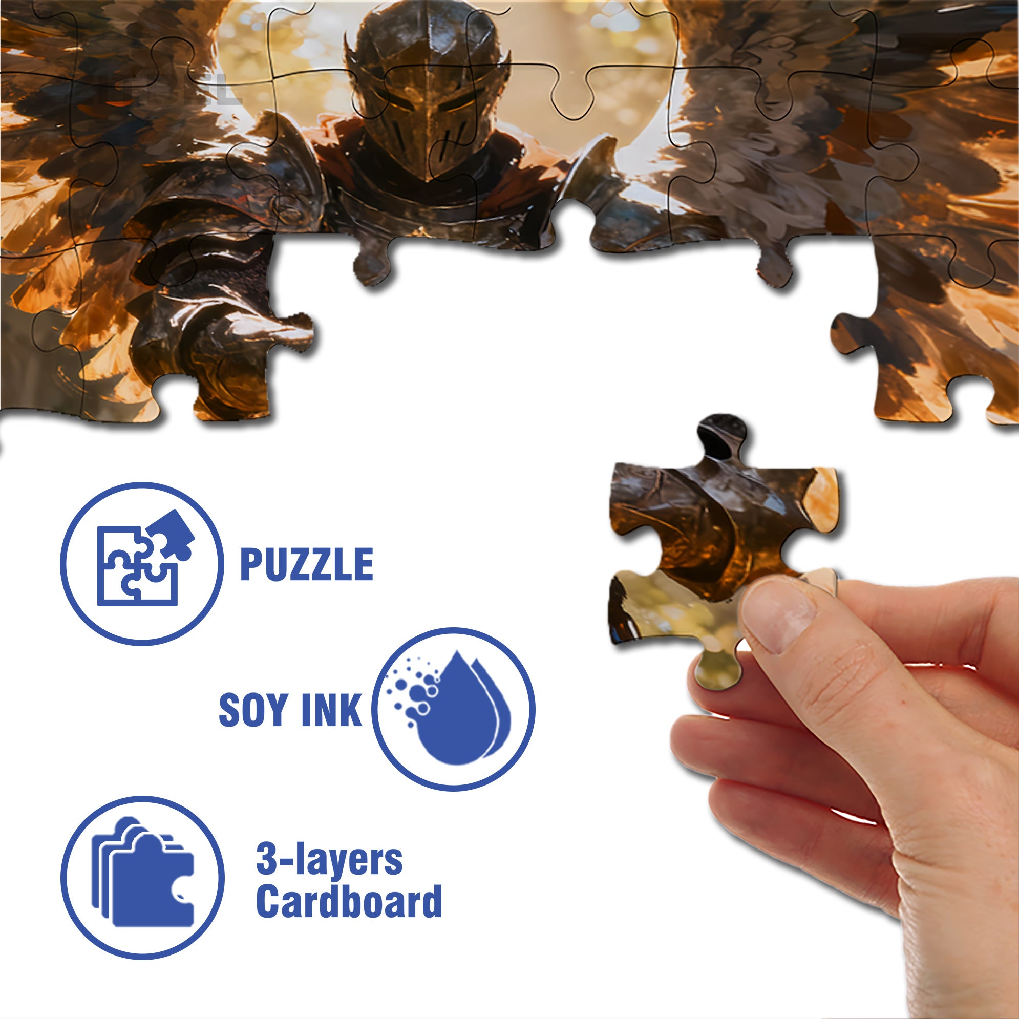Kamen Rider 500pcs/1000pcs Jigsaw Puzzle, Scratch-Resistant, Interactive Family Game & Brain-Boosting DIY Decor, Perfect for Halloween, Christmas & New Year Gifts, Family Puzzle Game