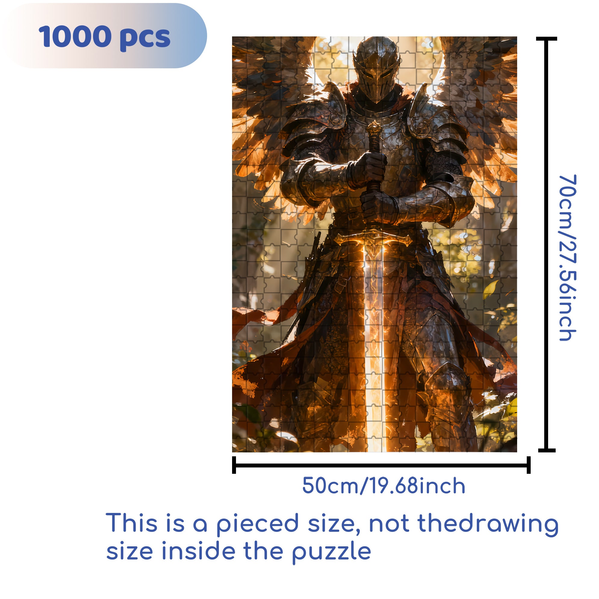 Kamen Rider 500pcs/1000pcs Jigsaw Puzzle, Scratch-Resistant, Interactive Family Game & Brain-Boosting DIY Decor, Perfect for Halloween, Christmas & New Year Gifts, Family Puzzle Game