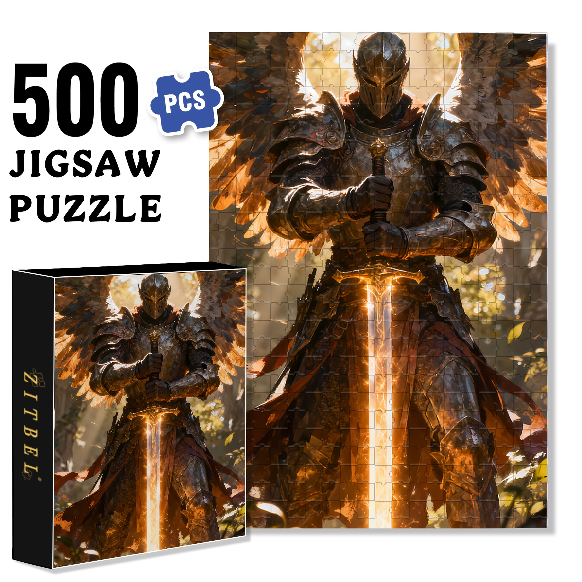 Kamen Rider 500pcs/1000pcs Jigsaw Puzzle, Scratch-Resistant, Interactive Family Game & Brain-Boosting DIY Decor, Perfect for Halloween, Christmas & New Year Gifts, Family Puzzle Game