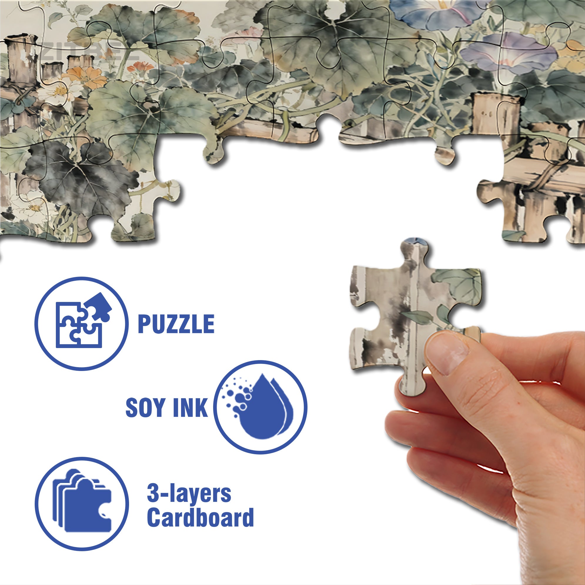 Little Puppy 500pcs/1000pcs Jigsaw Puzzle, Scratch-Resistant, Interactive Family Game & Brain-Boosting DIY Decor, Perfect for Halloween, Christmas & New Year Gifts, Family Puzzle Game