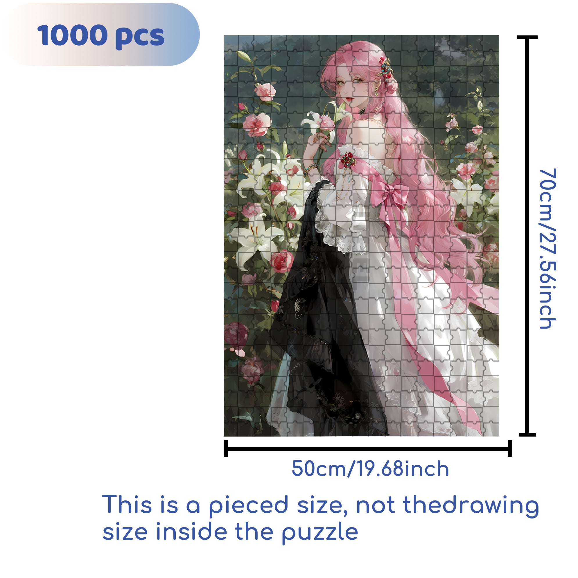 My Love 500pcs/1000pcs Jigsaw Puzzle, Scratch-Resistant, Interactive Family Game & Brain-Boosting DIY Decor, Perfect for Halloween, Christmas & New Year Gifts, Family Puzzle Game