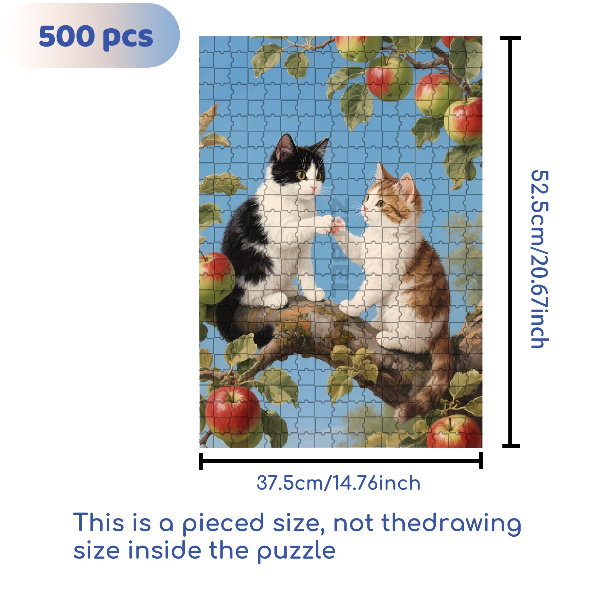 Play With Friends 500pcs/1000pcs Jigsaw Puzzle, Scratch-Resistant, Interactive Family Game & Brain-Boosting DIY Decor, Perfect for Halloween, Christmas & New Year Gifts, Family Puzzle Game