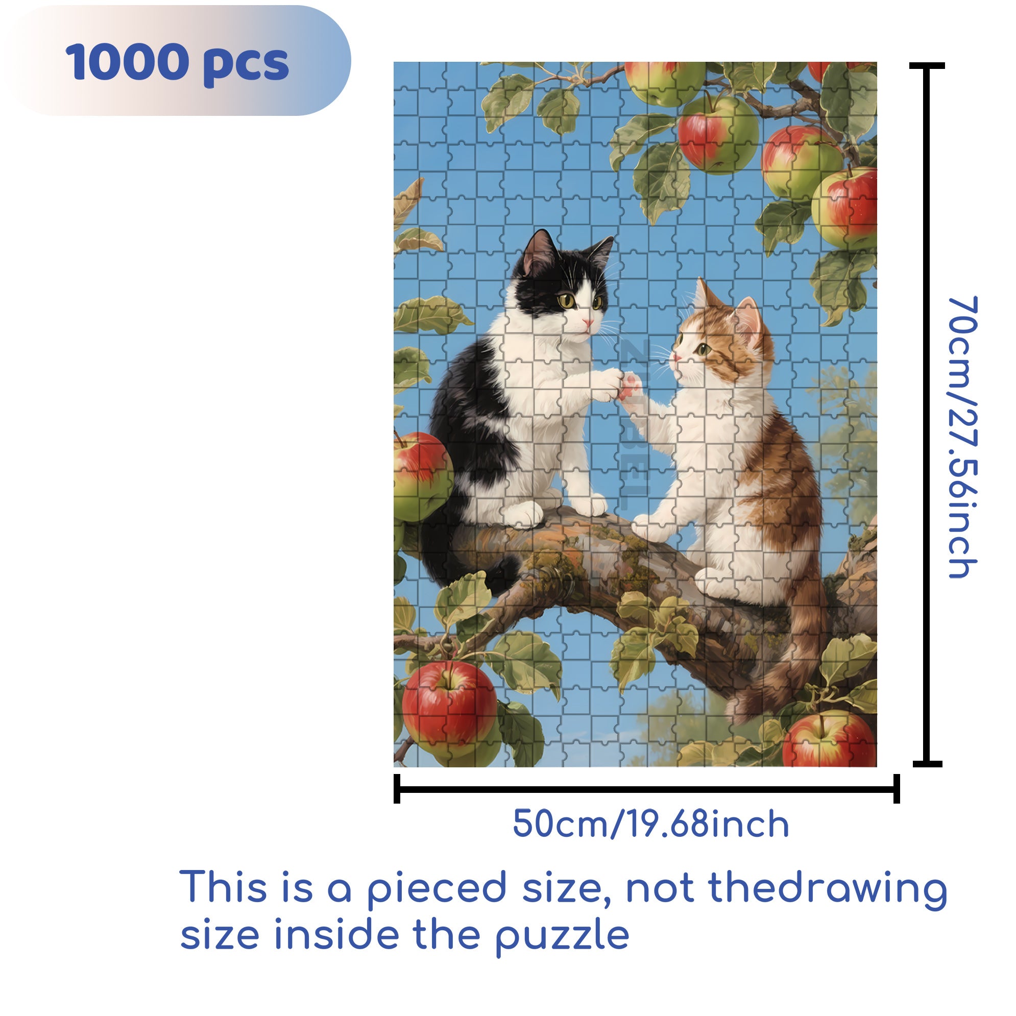 Play With Friends 500pcs/1000pcs Jigsaw Puzzle, Scratch-Resistant, Interactive Family Game & Brain-Boosting DIY Decor, Perfect for Halloween, Christmas & New Year Gifts, Family Puzzle Game