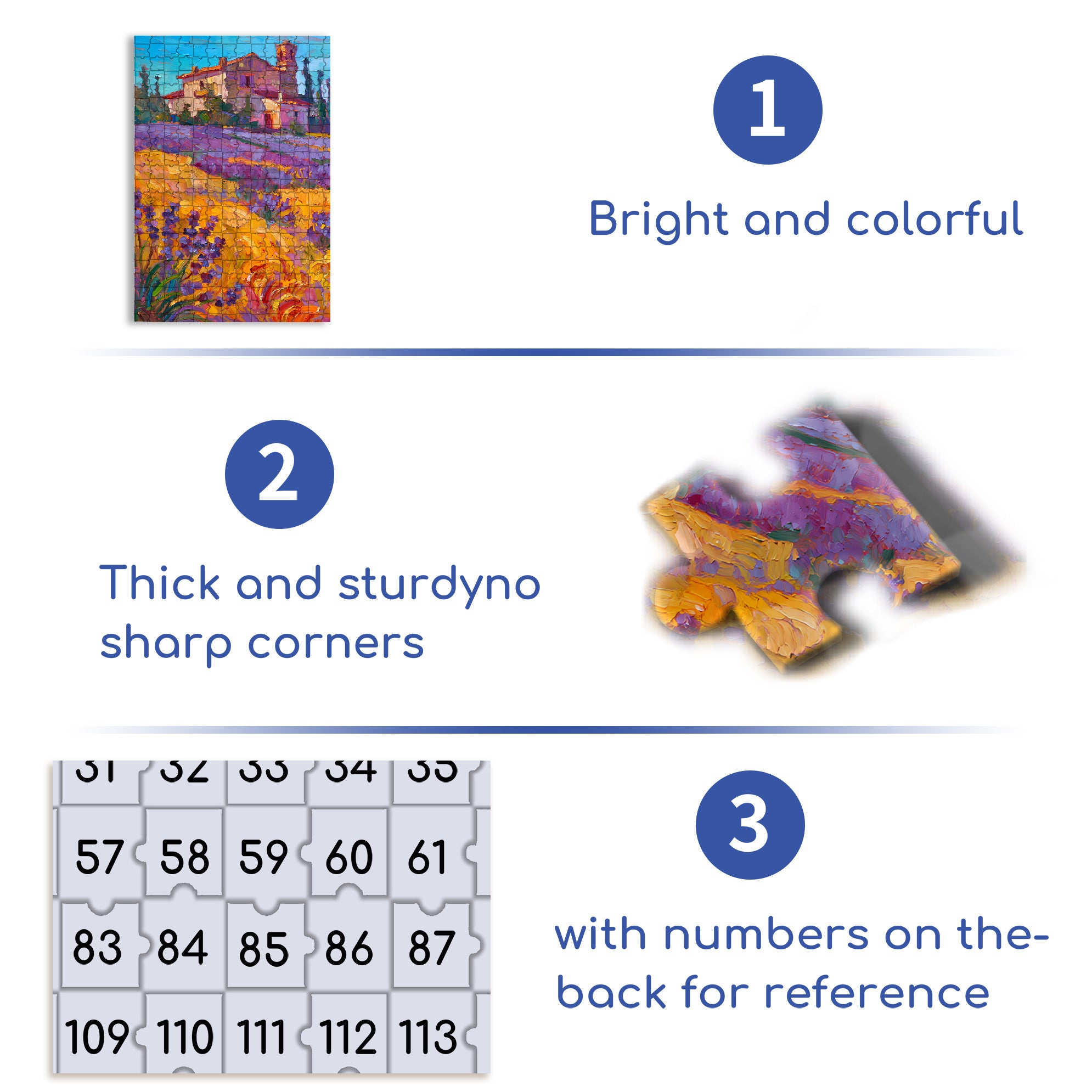 Provence 500pcs/1000pcs Jigsaw Puzzle, Scratch-Resistant, Interactive Family Game & Brain-Boosting DIY Decor, Perfect for Halloween, Christmas & New Year Gifts, Family Puzzle Game