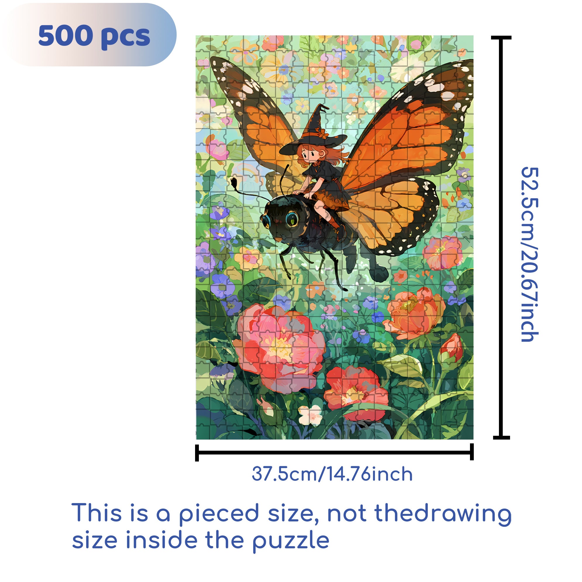 Rhapsody 500pcs/1000pcs Jigsaw Puzzle, Scratch-Resistant, Interactive Family Game & Brain-Boosting DIY Decor, Perfect for Halloween, Christmas & New Year Gifts, Family Puzzle Game