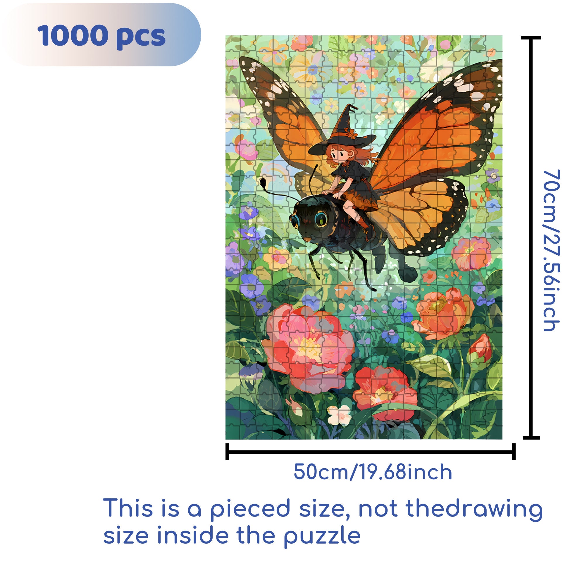 Rhapsody 500pcs/1000pcs Jigsaw Puzzle, Scratch-Resistant, Interactive Family Game & Brain-Boosting DIY Decor, Perfect for Halloween, Christmas & New Year Gifts, Family Puzzle Game