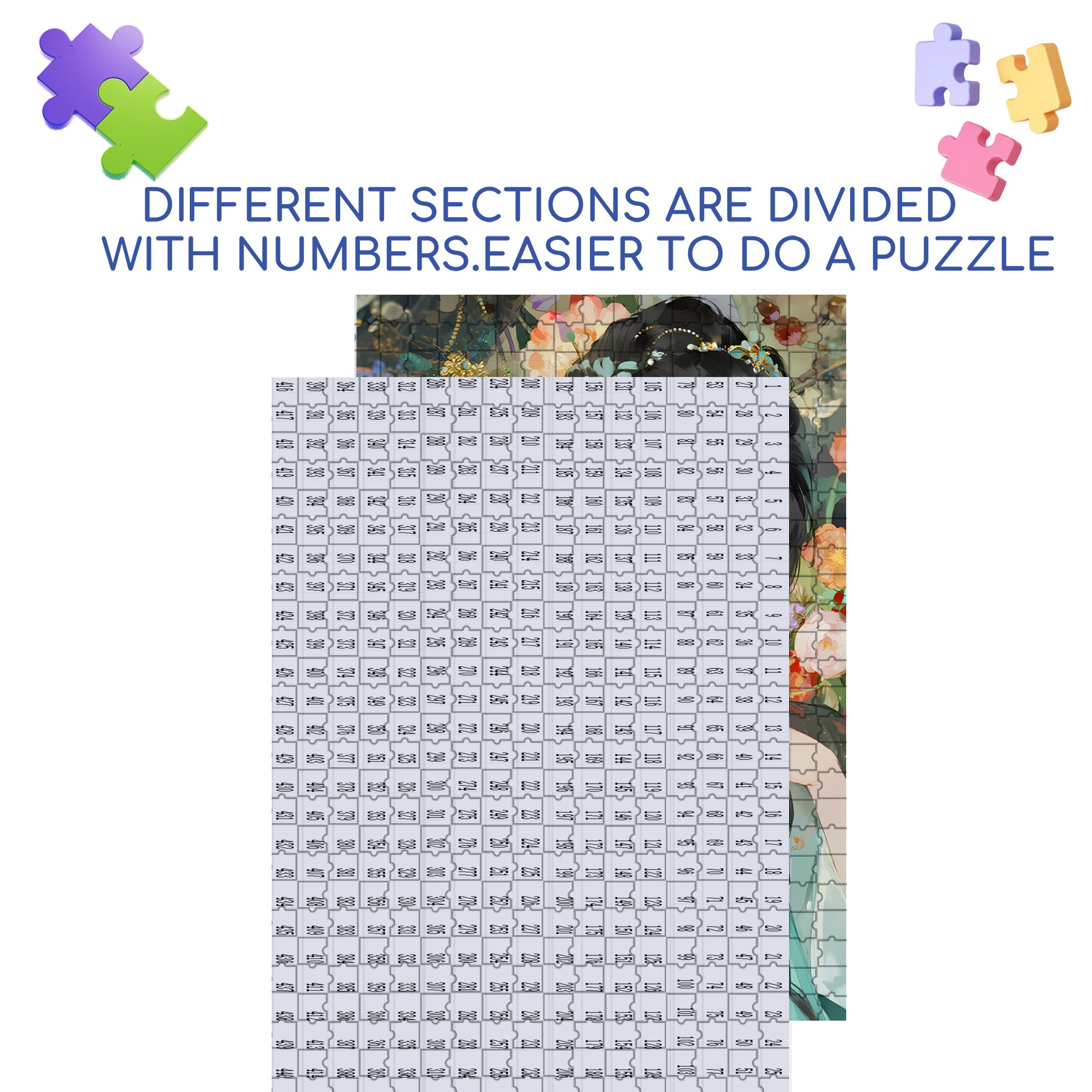 Shy 500pcs/1000pcs Jigsaw Puzzle, Scratch-Resistant, Interactive Family Game & Brain-Boosting DIY Decor, Perfect for Halloween, Christmas & New Year Gifts, Family Puzzle Game