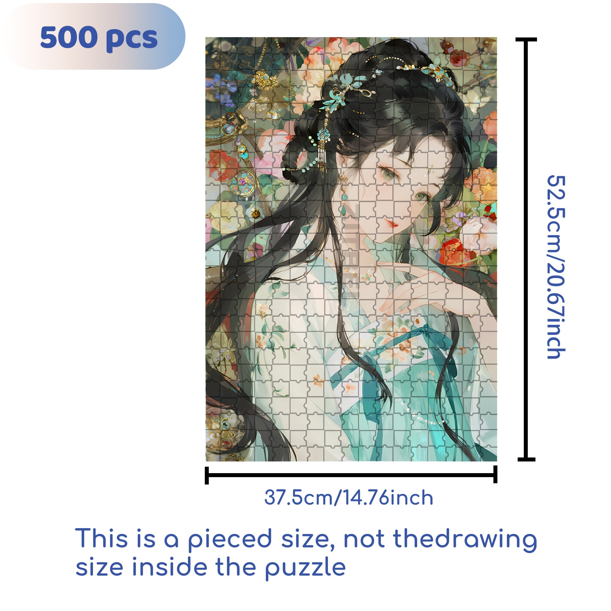 Shy 500pcs/1000pcs Jigsaw Puzzle, Scratch-Resistant, Interactive Family Game & Brain-Boosting DIY Decor, Perfect for Halloween, Christmas & New Year Gifts, Family Puzzle Game
