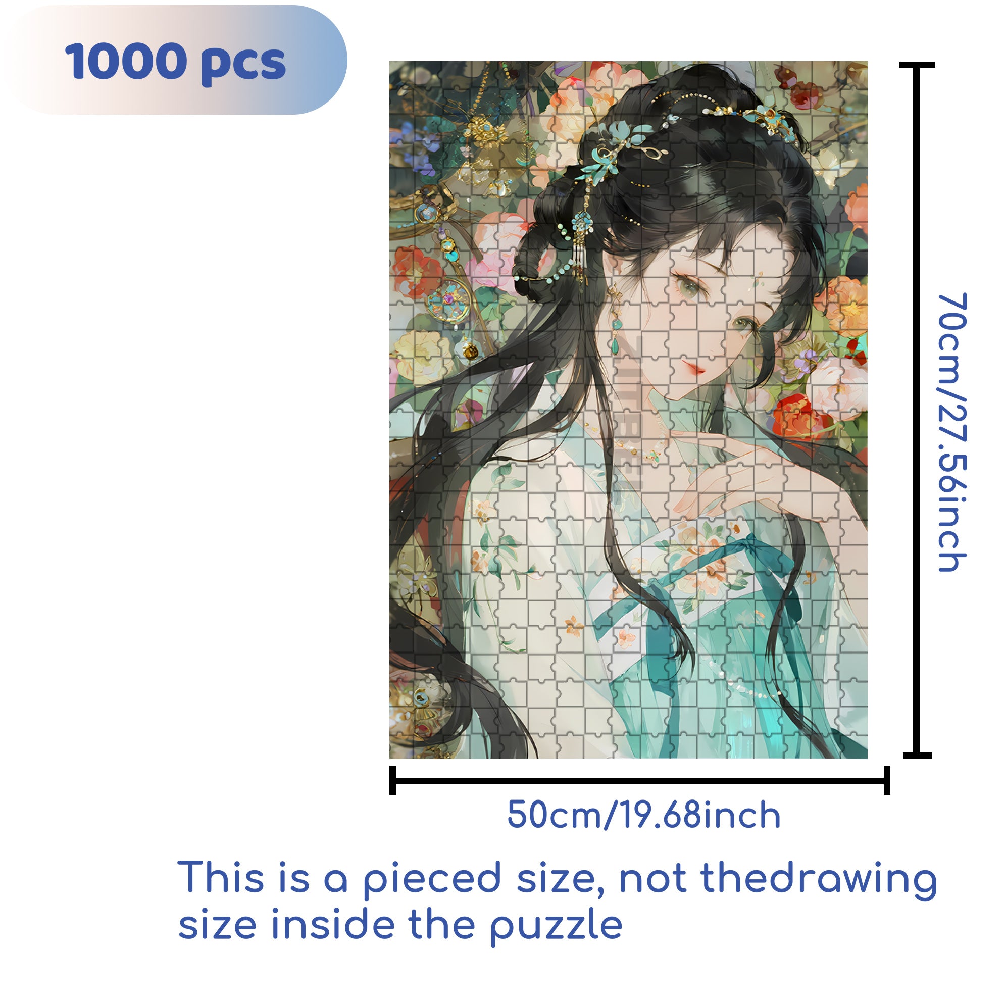 Shy 500pcs/1000pcs Jigsaw Puzzle, Scratch-Resistant, Interactive Family Game & Brain-Boosting DIY Decor, Perfect for Halloween, Christmas & New Year Gifts, Family Puzzle Game