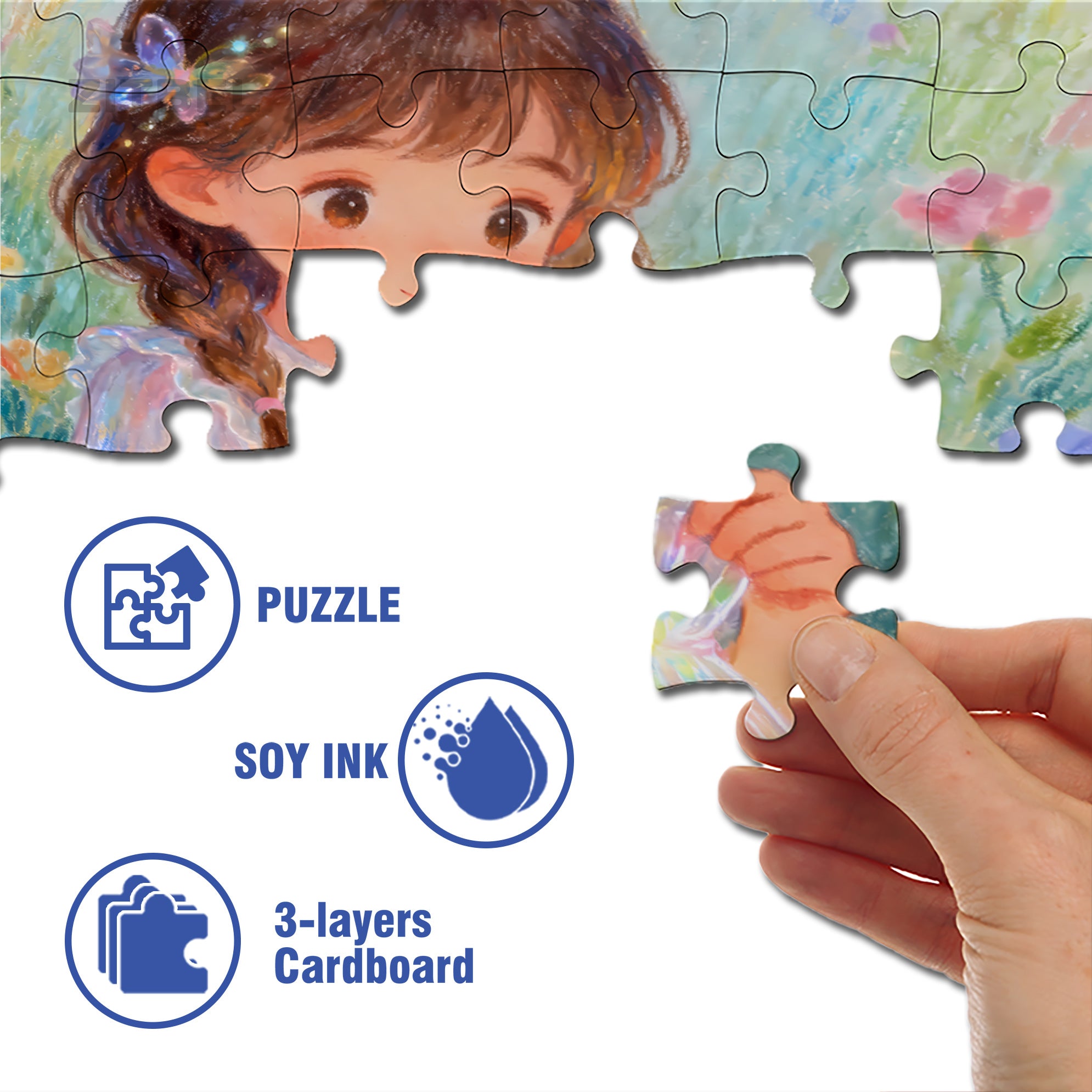 Sparkling 500pcs/1000pcs Jigsaw Puzzle, Scratch-Resistant, Interactive Family Game & Brain-Boosting DIY Decor, Perfect for Halloween, Christmas & New Year Gifts, Family Puzzle Game