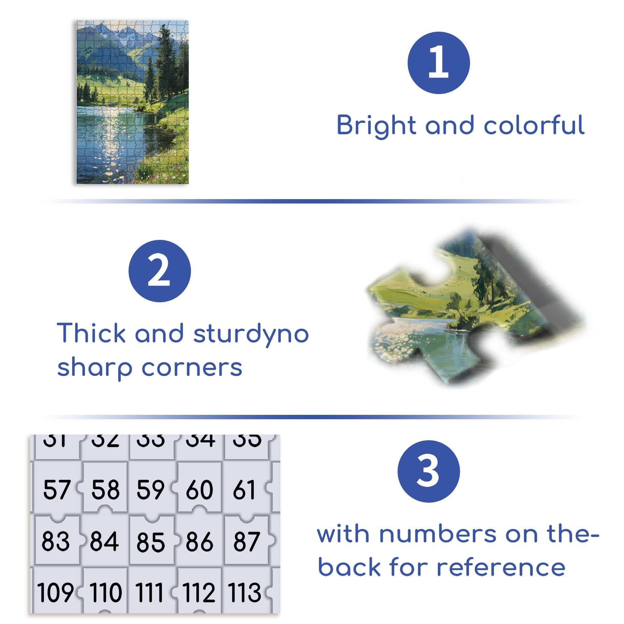 The Summer In Altay 500pcs/1000pcs Jigsaw Puzzle, Scratch-Resistant, Interactive Family Game & Brain-Boosting DIY Decor, Perfect for Halloween, Christmas & New Year Gifts, Family Puzzle Game
