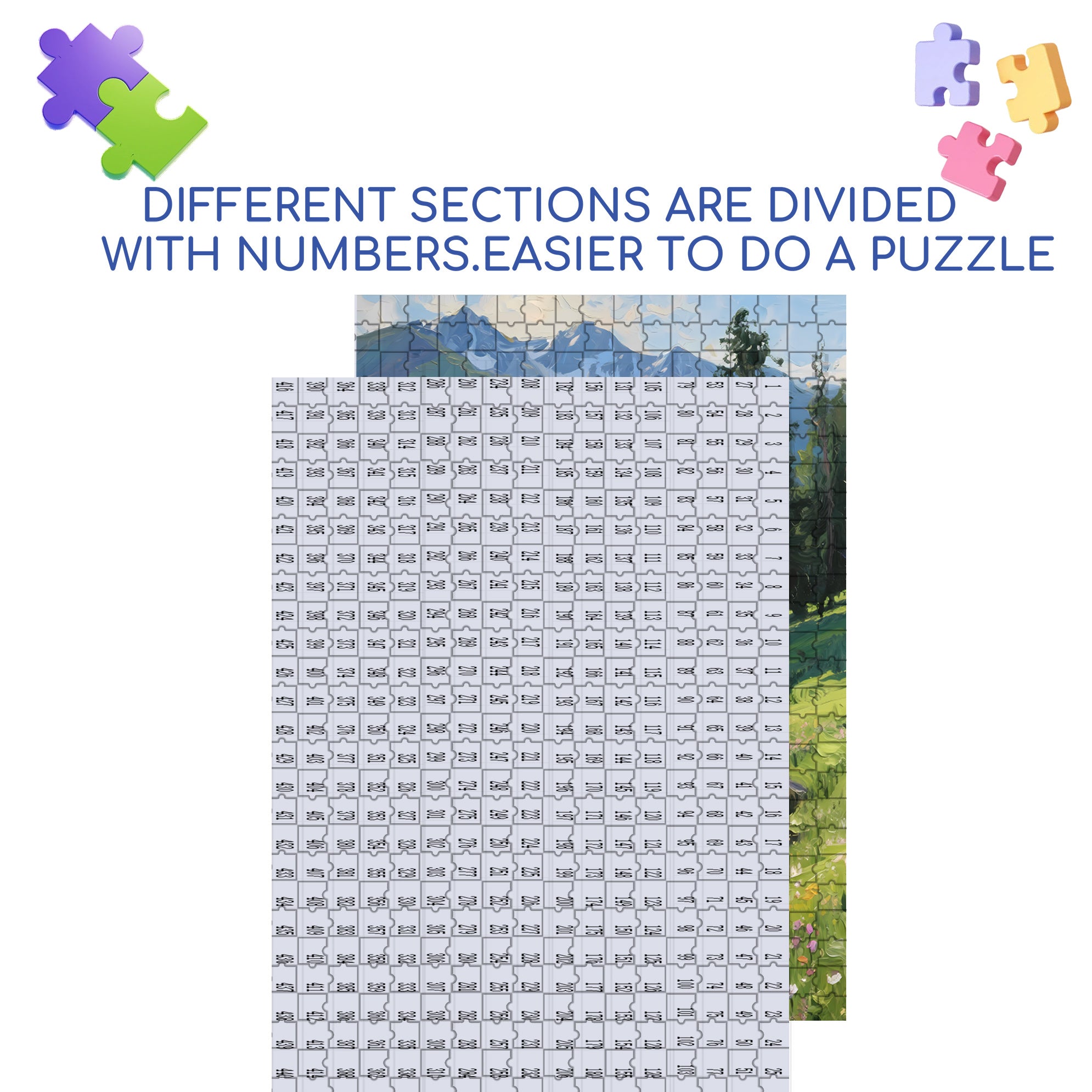 The Summer In Altay 500pcs/1000pcs Jigsaw Puzzle, Scratch-Resistant, Interactive Family Game & Brain-Boosting DIY Decor, Perfect for Halloween, Christmas & New Year Gifts, Family Puzzle Game