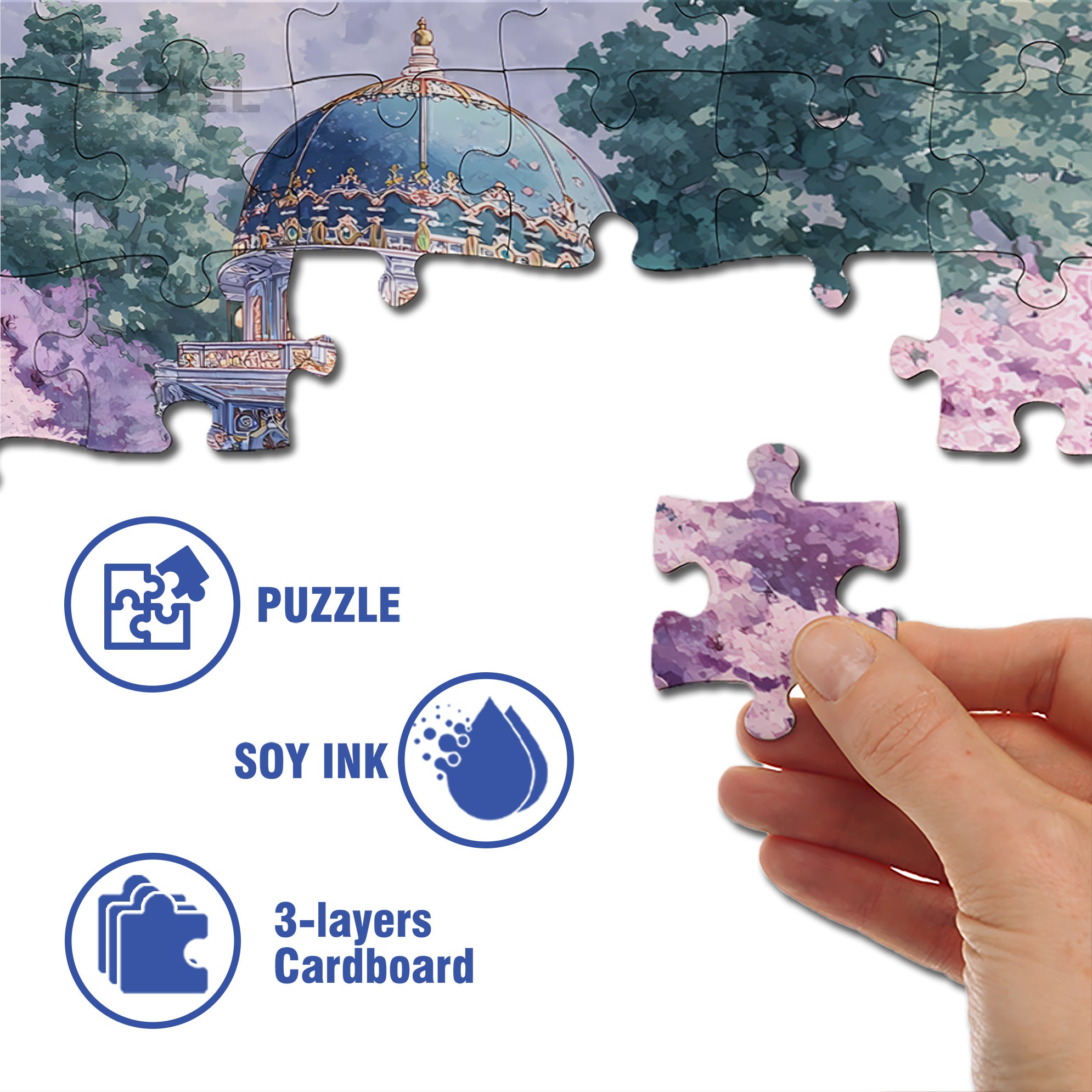 Which Religion Is True 500pcs/1000pcs Jigsaw Puzzle, Scratch-Resistant, Interactive Family Game & Brain-Boosting DIY Decor, Perfect for Halloween, Christmas & New Year Gifts, Family Puzzle Game