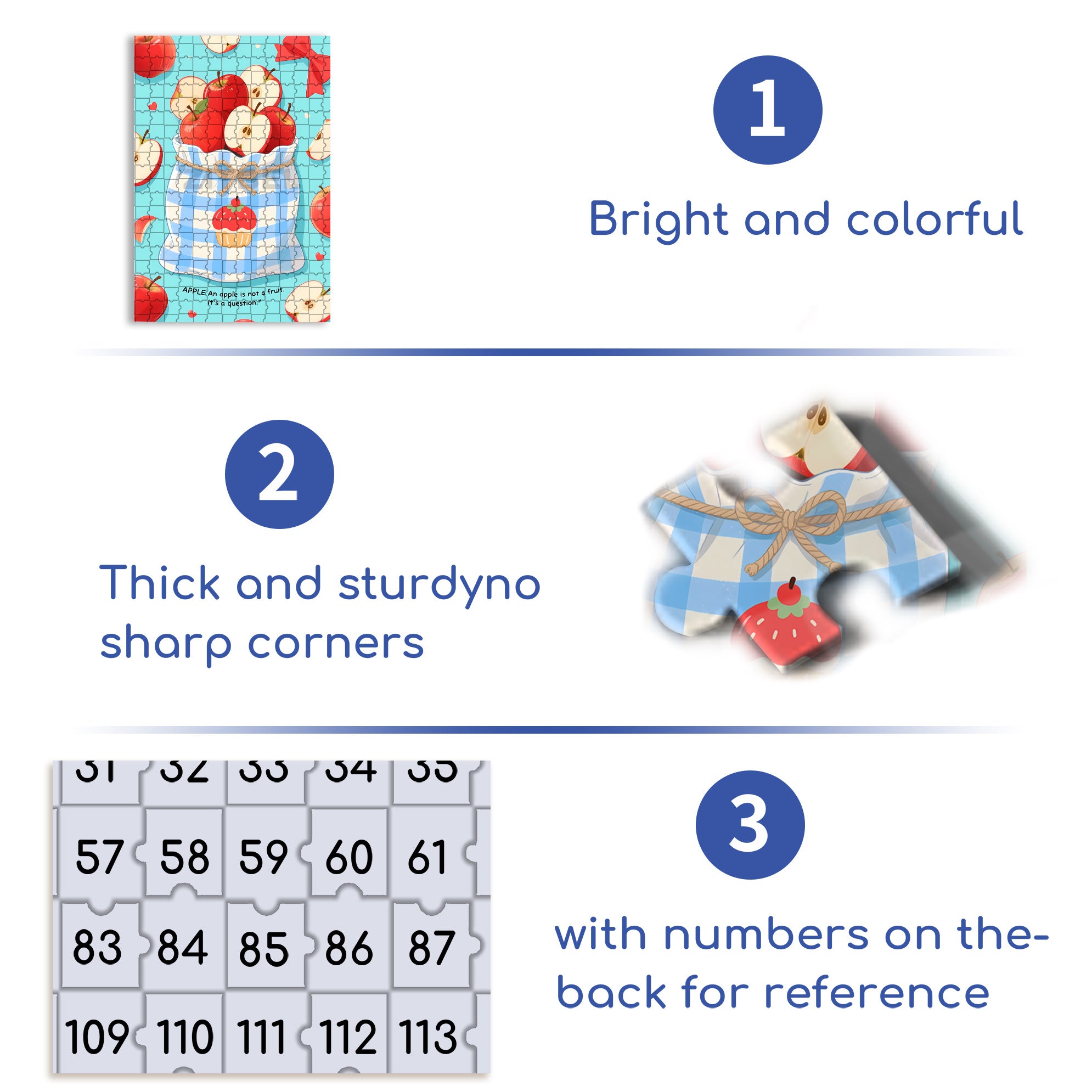 A Bag Of Apples 500pcs/1000pcs Jigsaw Puzzle, Scratch-Resistant, Interactive Family Game & Brain-Boosting DIY Decor, Perfect for Halloween, Christmas & New Year Gifts, Family Puzzle Game