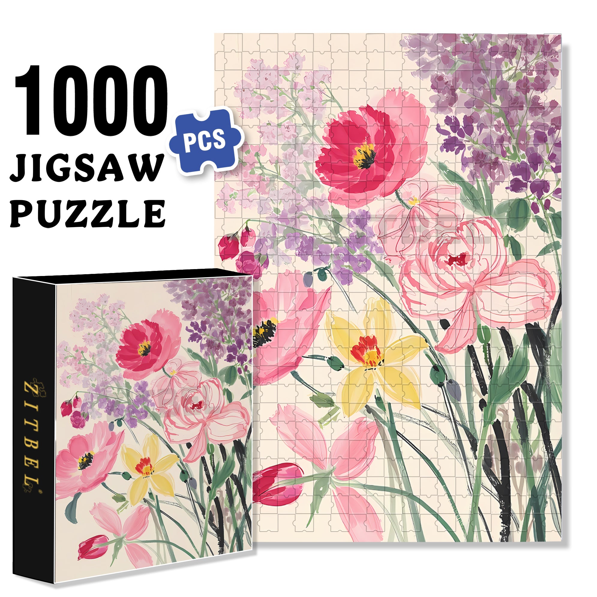 Brilliant 500pcs/1000pcs Jigsaw Puzzle, Scratch-Resistant, Interactive Family Game & Brain-Boosting DIY Decor, Perfect for Halloween, Christmas & New Year Gifts, Family Puzzle Game