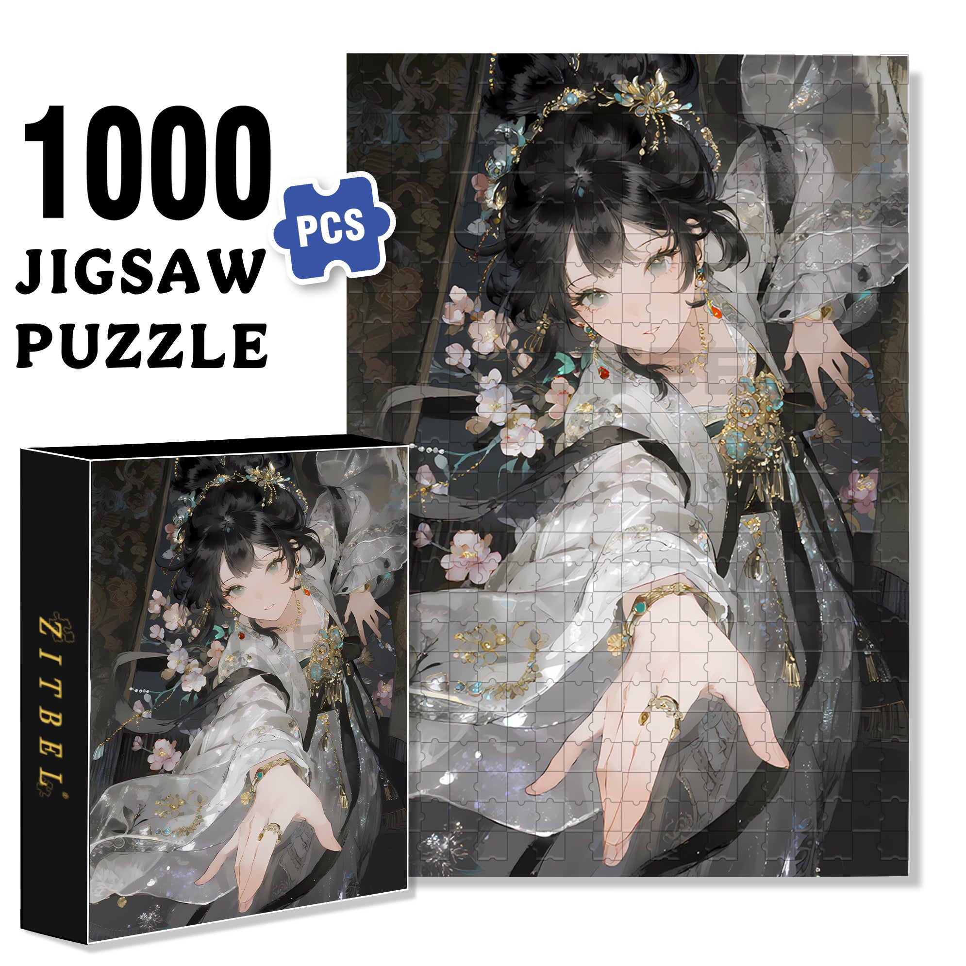 Come With Me 500pcs/1000pcs Jigsaw Puzzle, Scratch-Resistant, Interactive Family Game & Brain-Boosting DIY Decor, Perfect for Halloween, Christmas & New Year Gifts, Family Puzzle Game