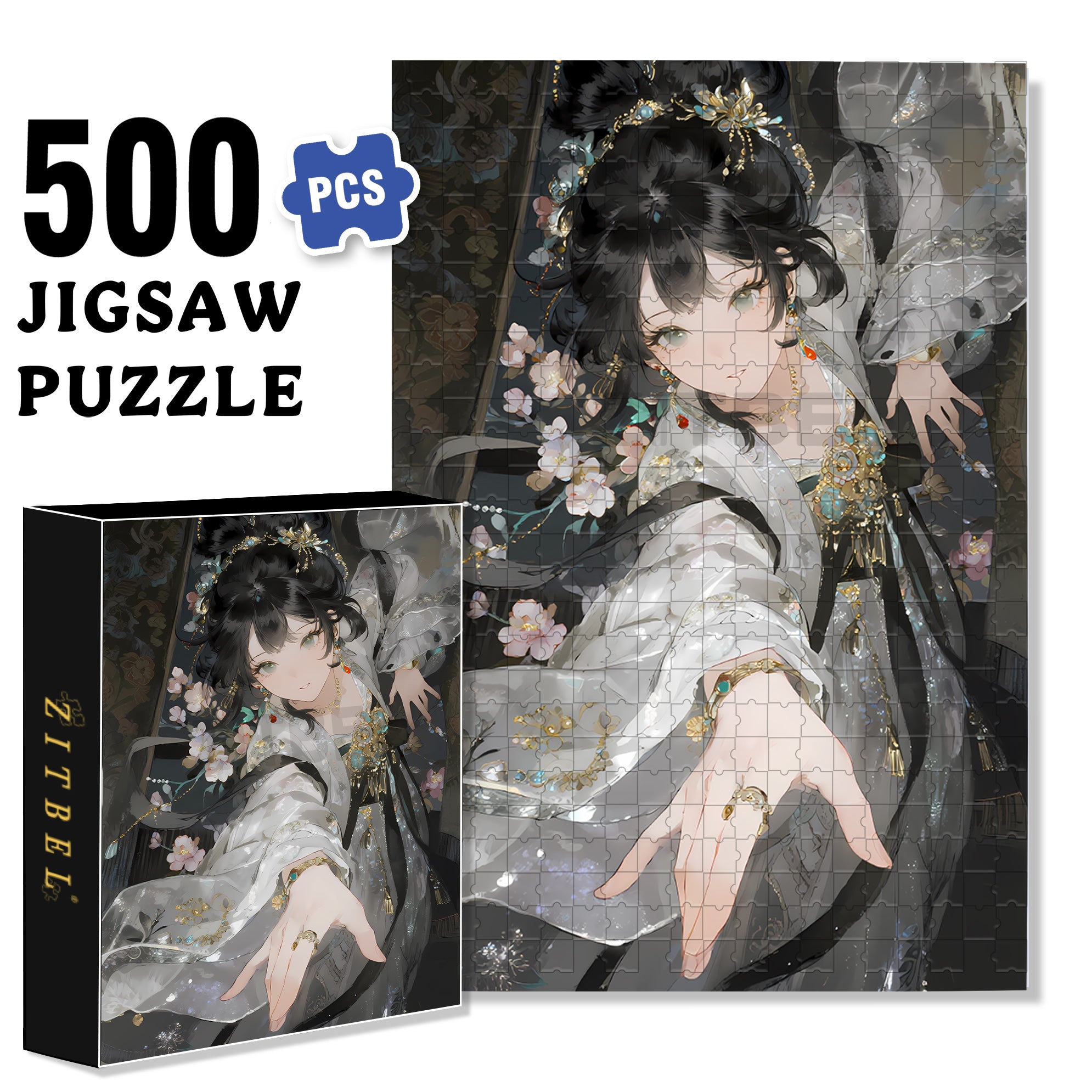 Come With Me 500pcs/1000pcs Jigsaw Puzzle, Scratch-Resistant, Interactive Family Game & Brain-Boosting DIY Decor, Perfect for Halloween, Christmas & New Year Gifts, Family Puzzle Game