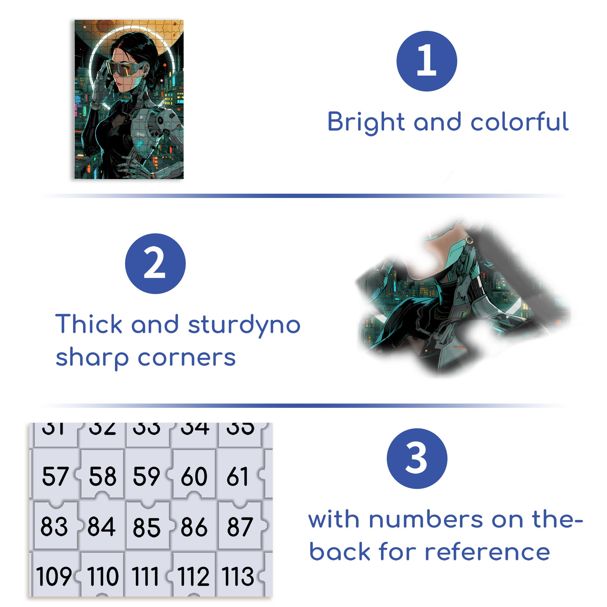 Constance 500pcs/1000pcs Jigsaw Puzzle, Scratch-Resistant, Interactive Family Game & Brain-Boosting DIY Decor, Perfect for Halloween, Christmas & New Year Gifts, Family Puzzle Game