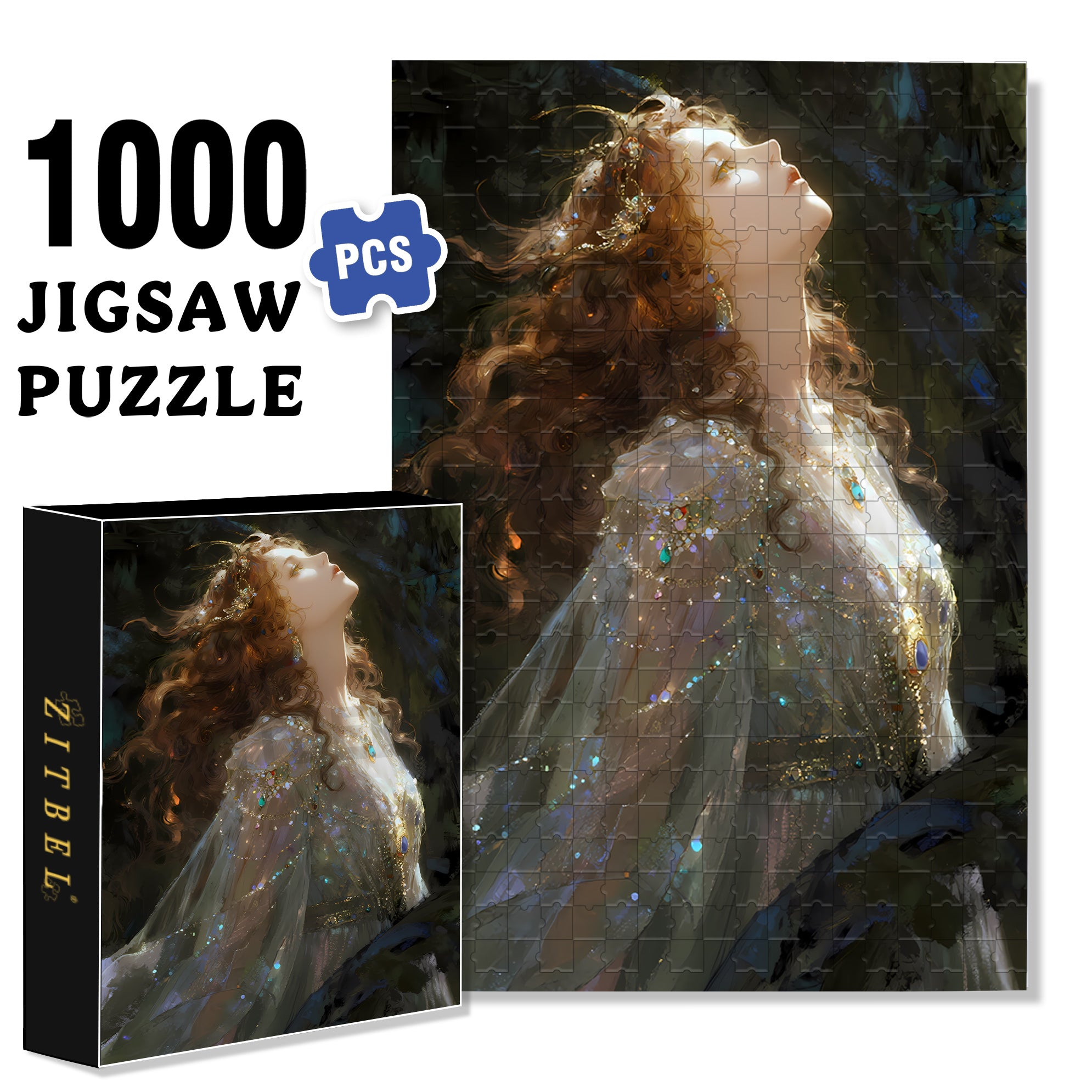 Feel The Sunshine 500pcs/1000pcs Jigsaw Puzzle, Scratch-Resistant, Interactive Family Game & Brain-Boosting DIY Decor, Perfect for Halloween, Christmas & New Year Gifts, Family Puzzle Game
