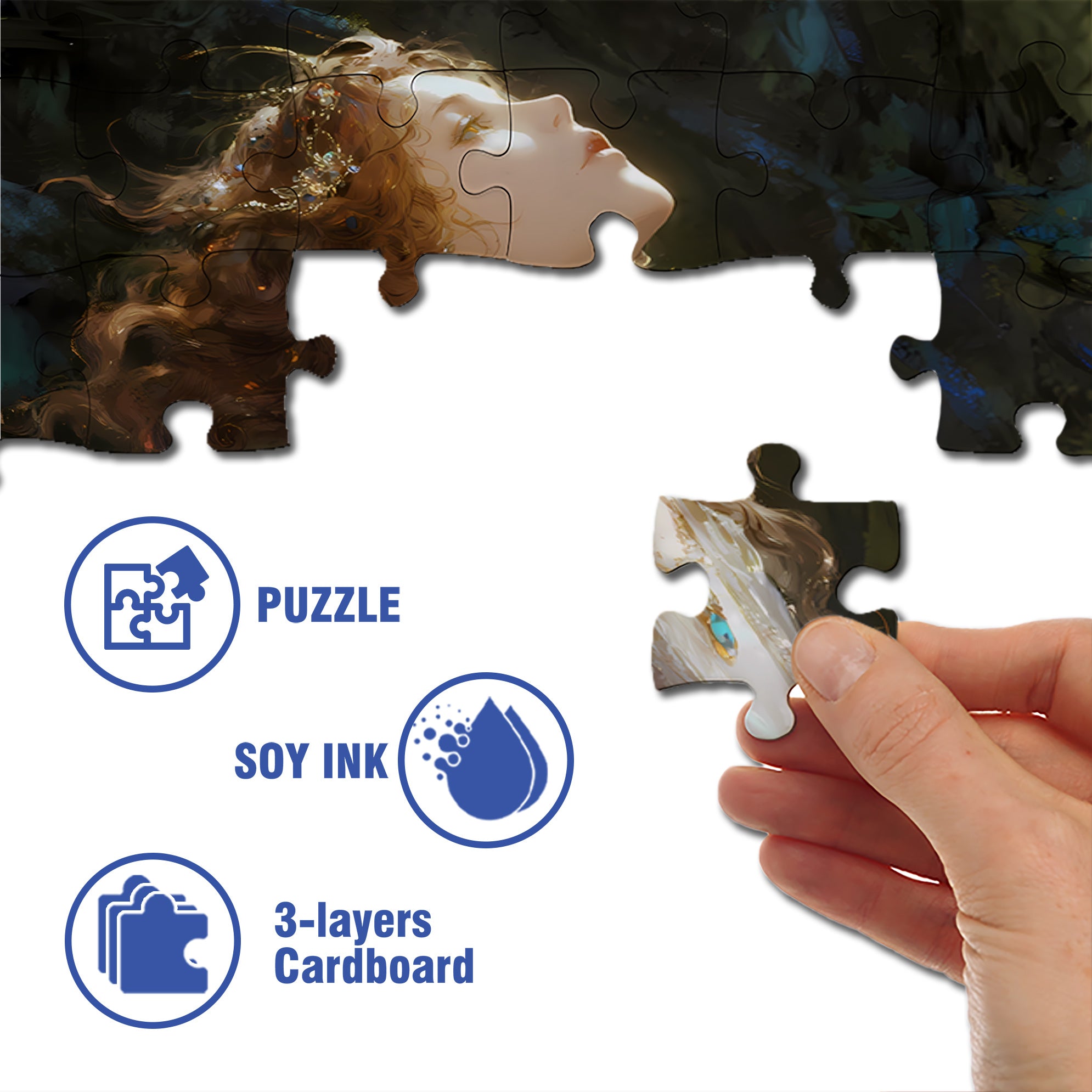 Feel The Sunshine 500pcs/1000pcs Jigsaw Puzzle, Scratch-Resistant, Interactive Family Game & Brain-Boosting DIY Decor, Perfect for Halloween, Christmas & New Year Gifts, Family Puzzle Game