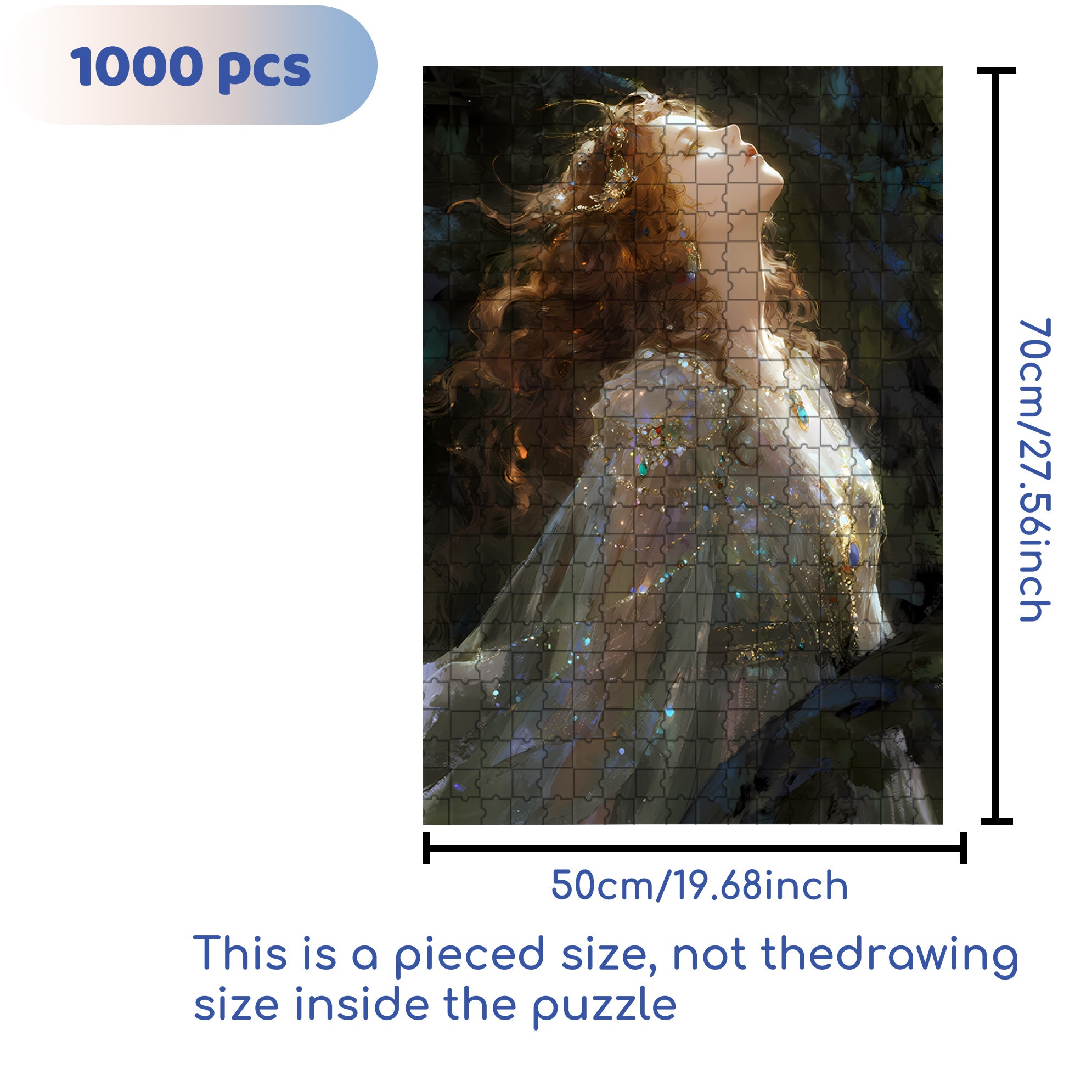 Feel The Sunshine 500pcs/1000pcs Jigsaw Puzzle, Scratch-Resistant, Interactive Family Game & Brain-Boosting DIY Decor, Perfect for Halloween, Christmas & New Year Gifts, Family Puzzle Game