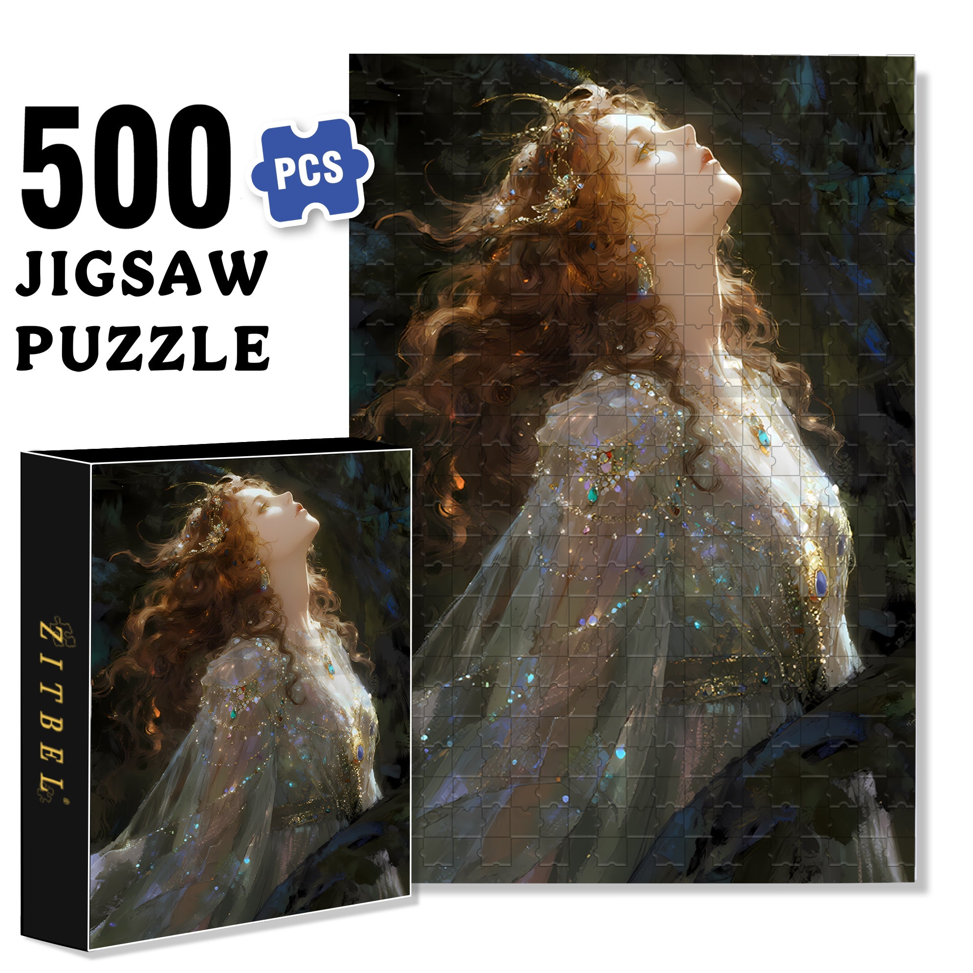 Feel The Sunshine 500pcs/1000pcs Jigsaw Puzzle, Scratch-Resistant, Interactive Family Game & Brain-Boosting DIY Decor, Perfect for Halloween, Christmas & New Year Gifts, Family Puzzle Game