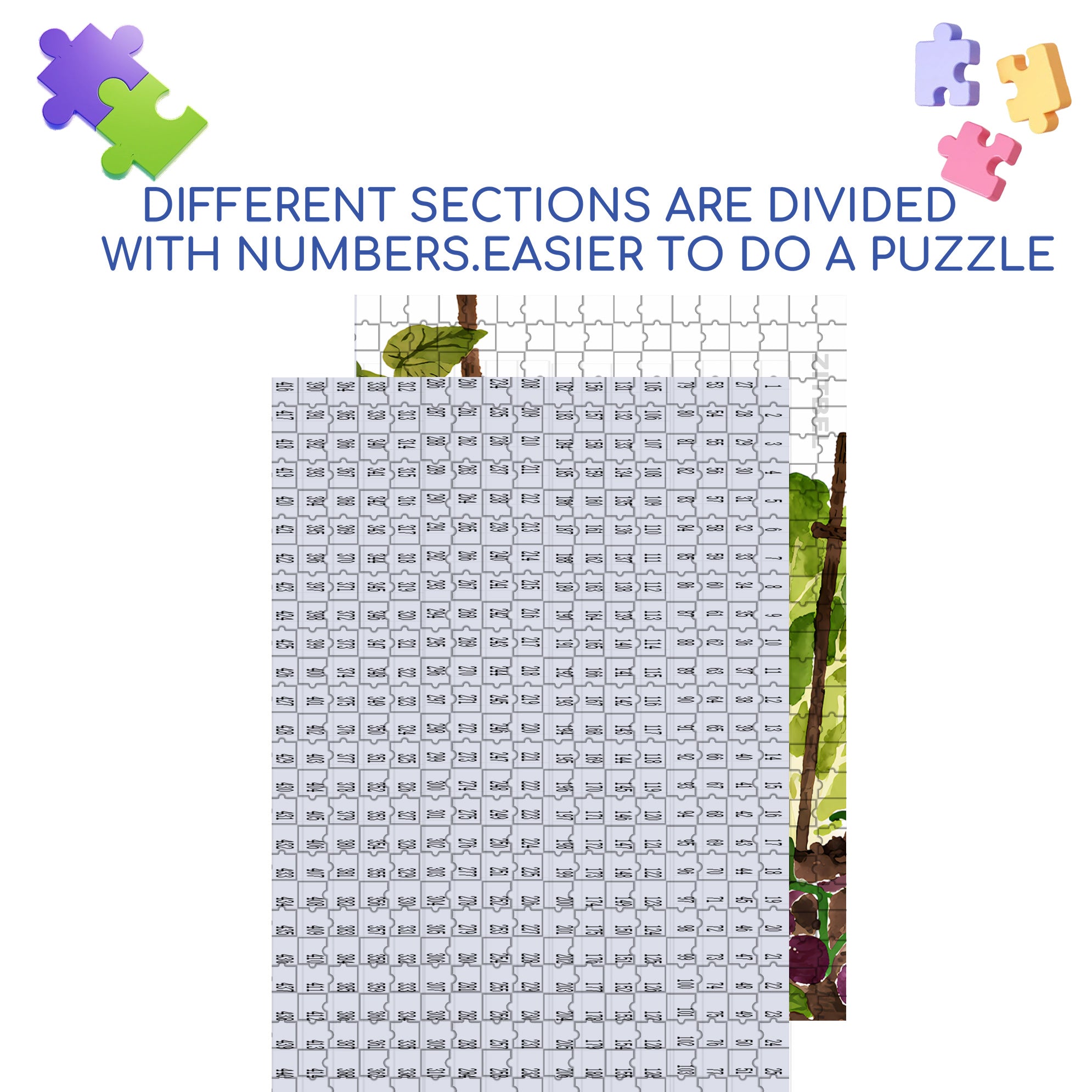 Fruit And Vegetable Paradise 500pcs/1000pcs Jigsaw Puzzle, Scratch-Resistant, Interactive Family Game & Brain-Boosting DIY Decor, Perfect for Halloween, Christmas & New Year Gifts, Family Puzzle Game