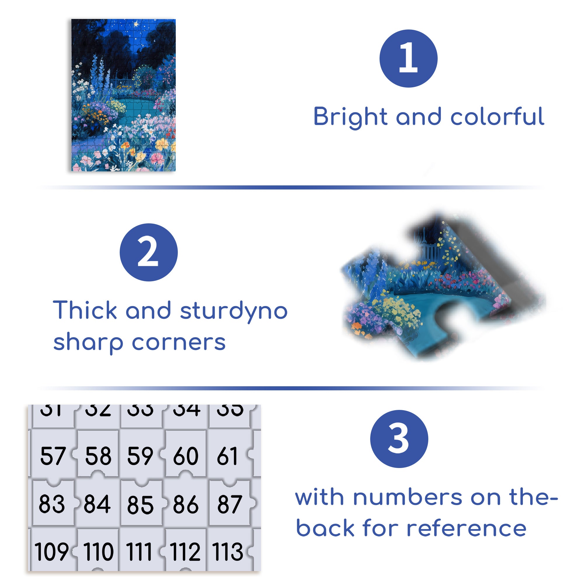 Garden At Night 500pcs/1000pcs Jigsaw Puzzle, Scratch-Resistant, Interactive Family Game & Brain-Boosting DIY Decor, Perfect for Halloween, Christmas & New Year Gifts, Family Puzzle Game