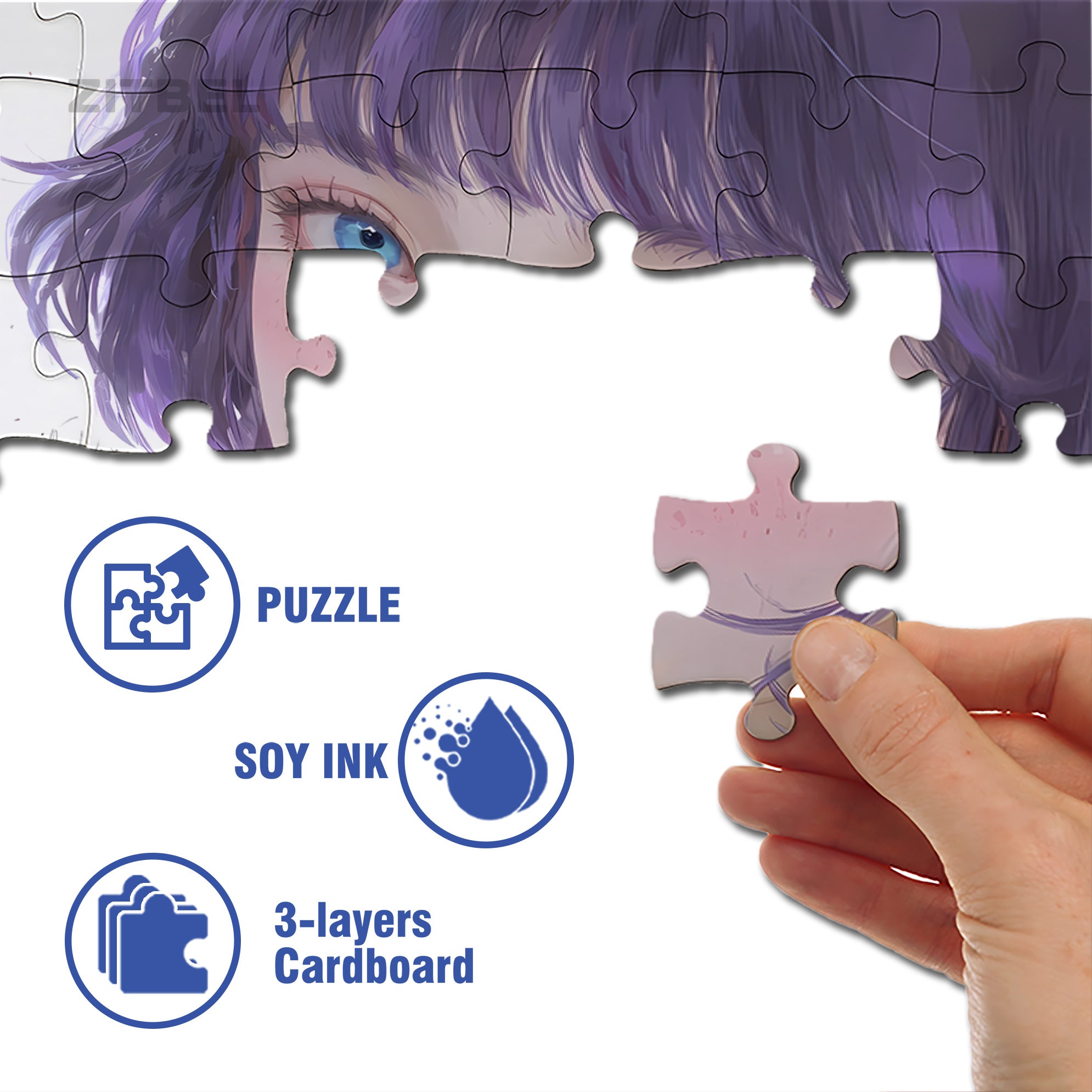 Gaze 500pcs/1000pcs Jigsaw Puzzle, Scratch-Resistant, Interactive Family Game & Brain-Boosting DIY Decor, Perfect for Halloween, Christmas & New Year Gifts, Family Puzzle Game