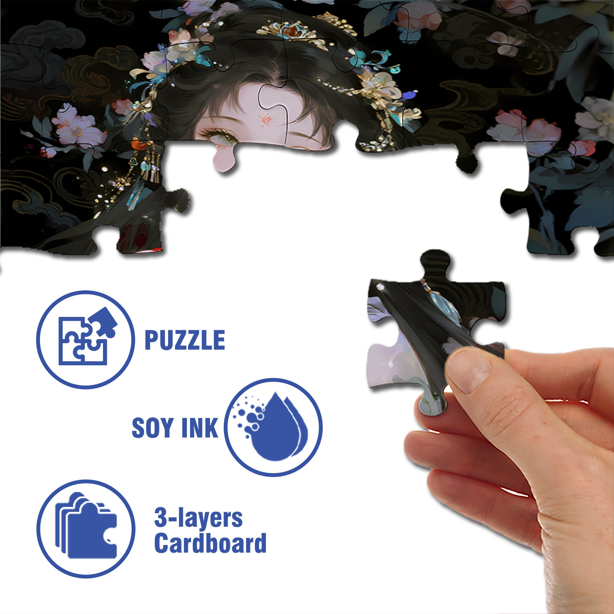Gorgeous And Solemn 500pcs/1000pcs Jigsaw Puzzle, Scratch-Resistant, Interactive Family Game & Brain-Boosting DIY Decor, Perfect for Halloween, Christmas & New Year Gifts, Family Puzzle Game