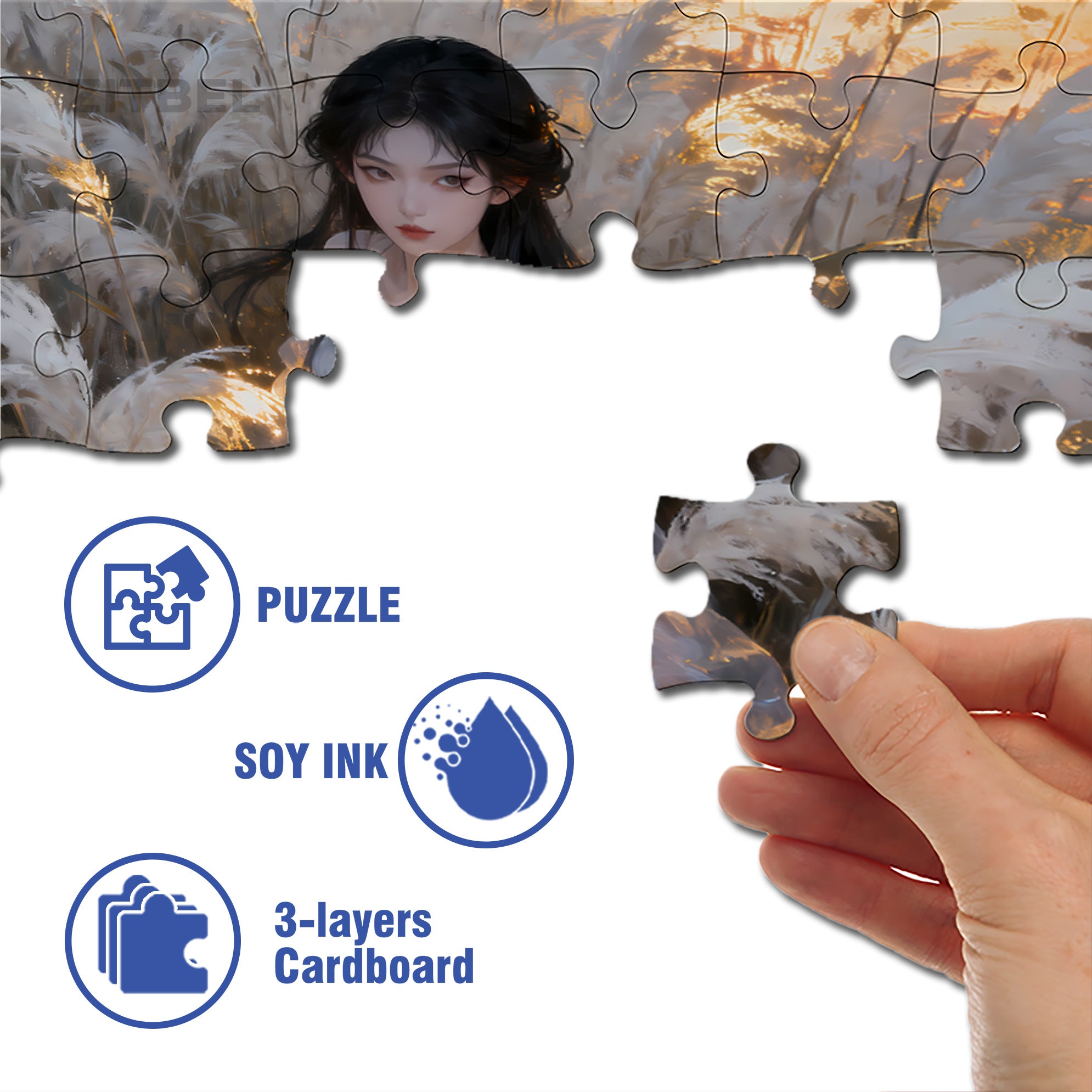 In The Reeds 500pcs/1000pcs Jigsaw Puzzle, Scratch-Resistant, Interactive Family Game & Brain-Boosting DIY Decor, Perfect for Halloween, Christmas & New Year Gifts, Family Puzzle Game
