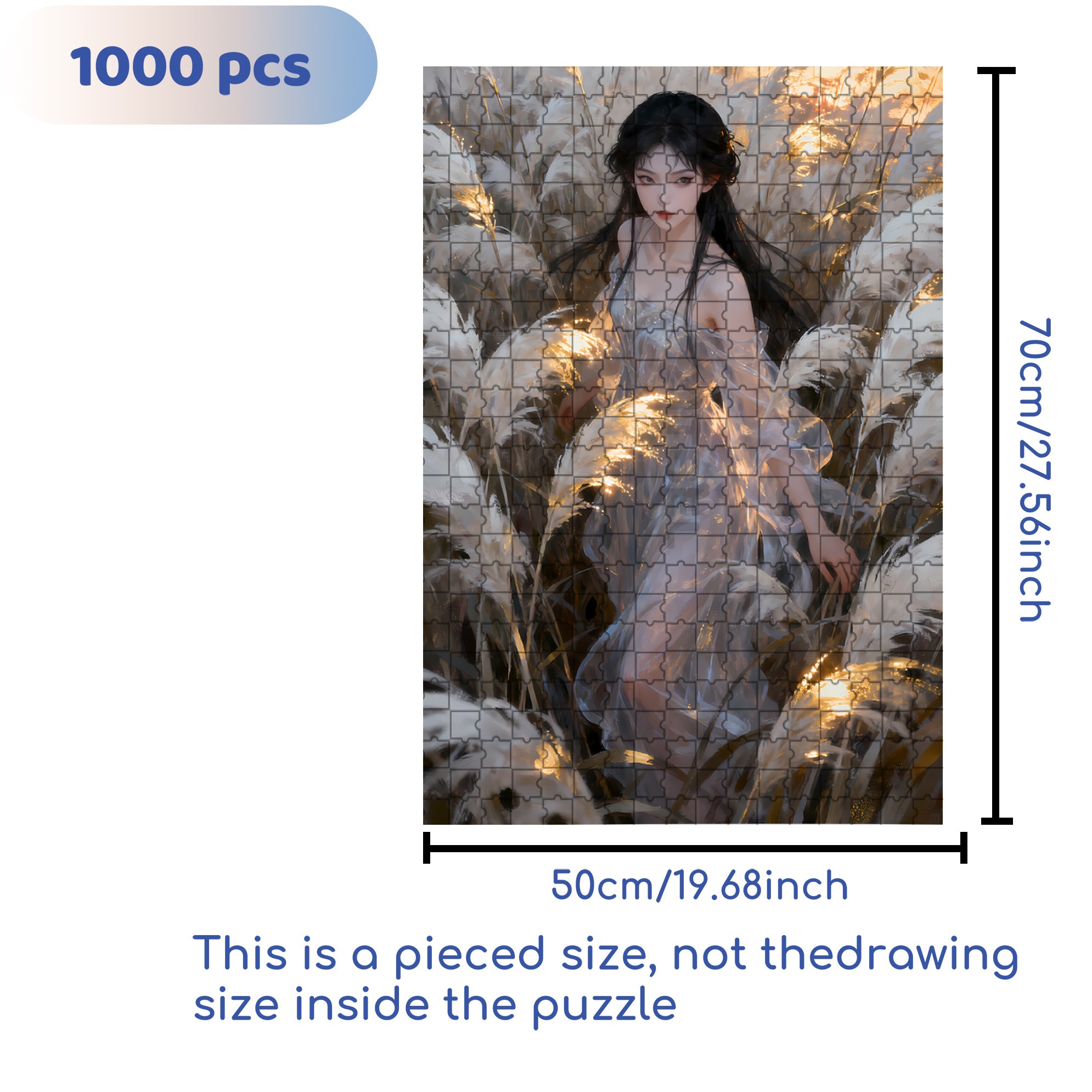 In The Reeds 500pcs/1000pcs Jigsaw Puzzle, Scratch-Resistant, Interactive Family Game & Brain-Boosting DIY Decor, Perfect for Halloween, Christmas & New Year Gifts, Family Puzzle Game