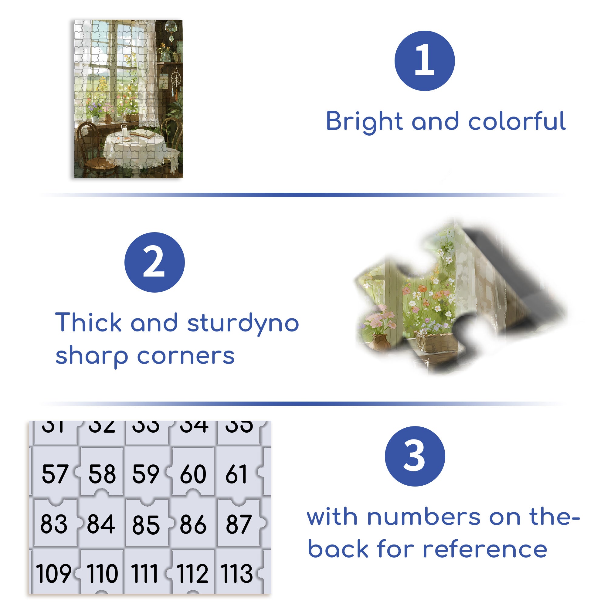 Longing For Life 500pcs/1000pcs Jigsaw Puzzle, Scratch-Resistant, Interactive Family Game & Brain-Boosting DIY Decor, Perfect for Halloween, Christmas & New Year Gifts, Family Puzzle Game