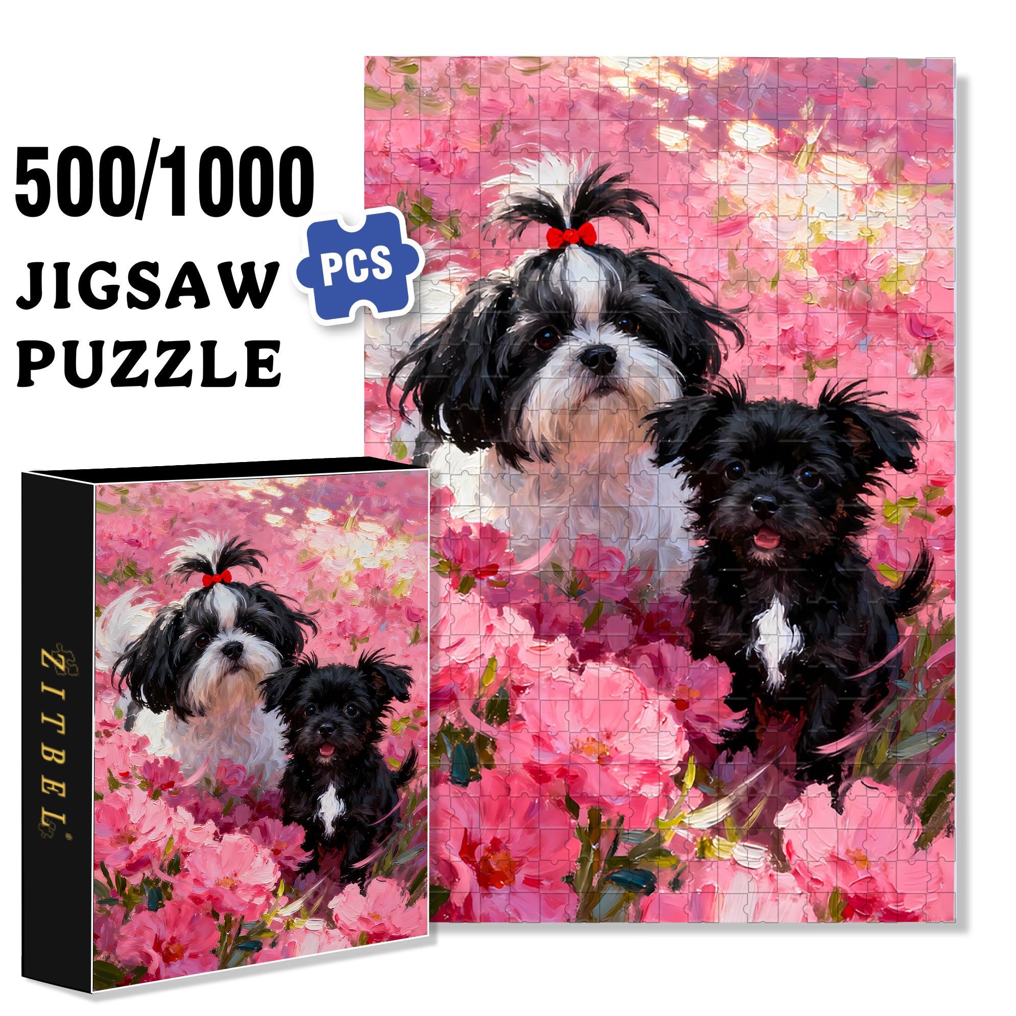 Love Each Other 500pcs/1000pcs Jigsaw Puzzle, Scratch-Resistant, Interactive Family Game & Brain-Boosting DIY Decor, Perfect for Halloween, Christmas & New Year Gifts, Family Puzzle Game