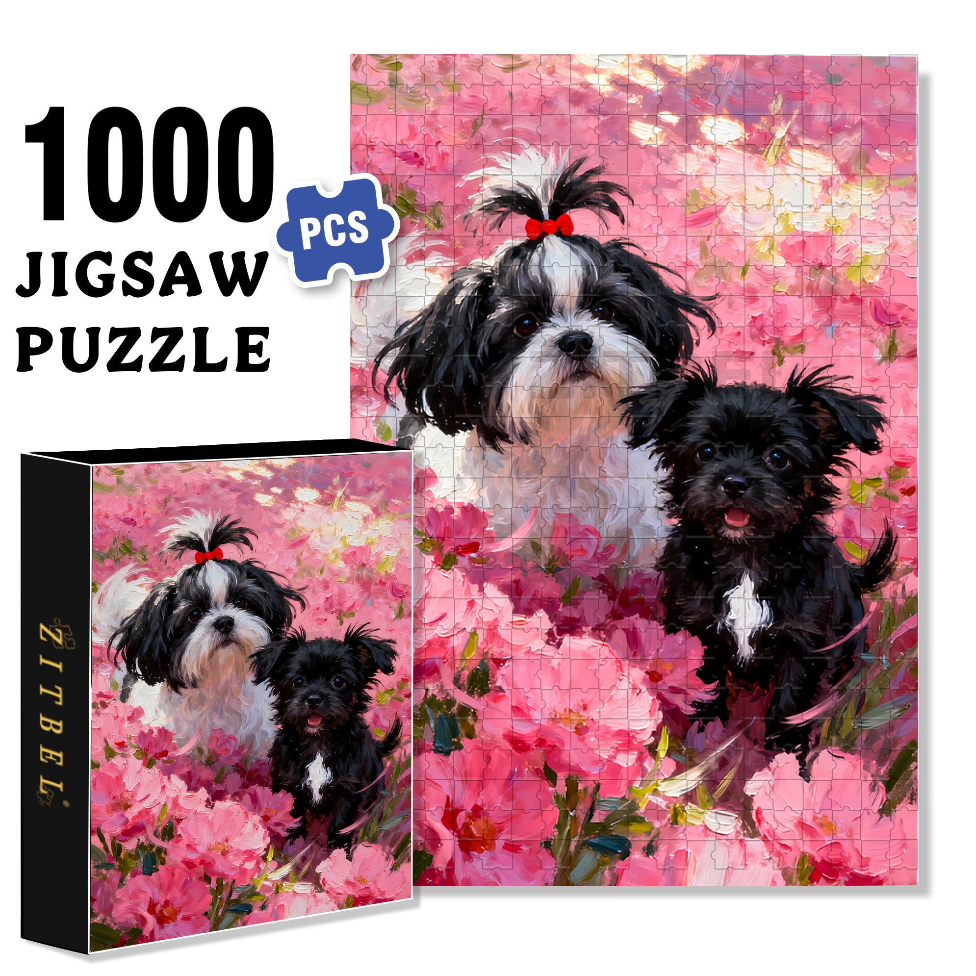 Love Each Other 500pcs/1000pcs Jigsaw Puzzle, Scratch-Resistant, Interactive Family Game & Brain-Boosting DIY Decor, Perfect for Halloween, Christmas & New Year Gifts, Family Puzzle Game