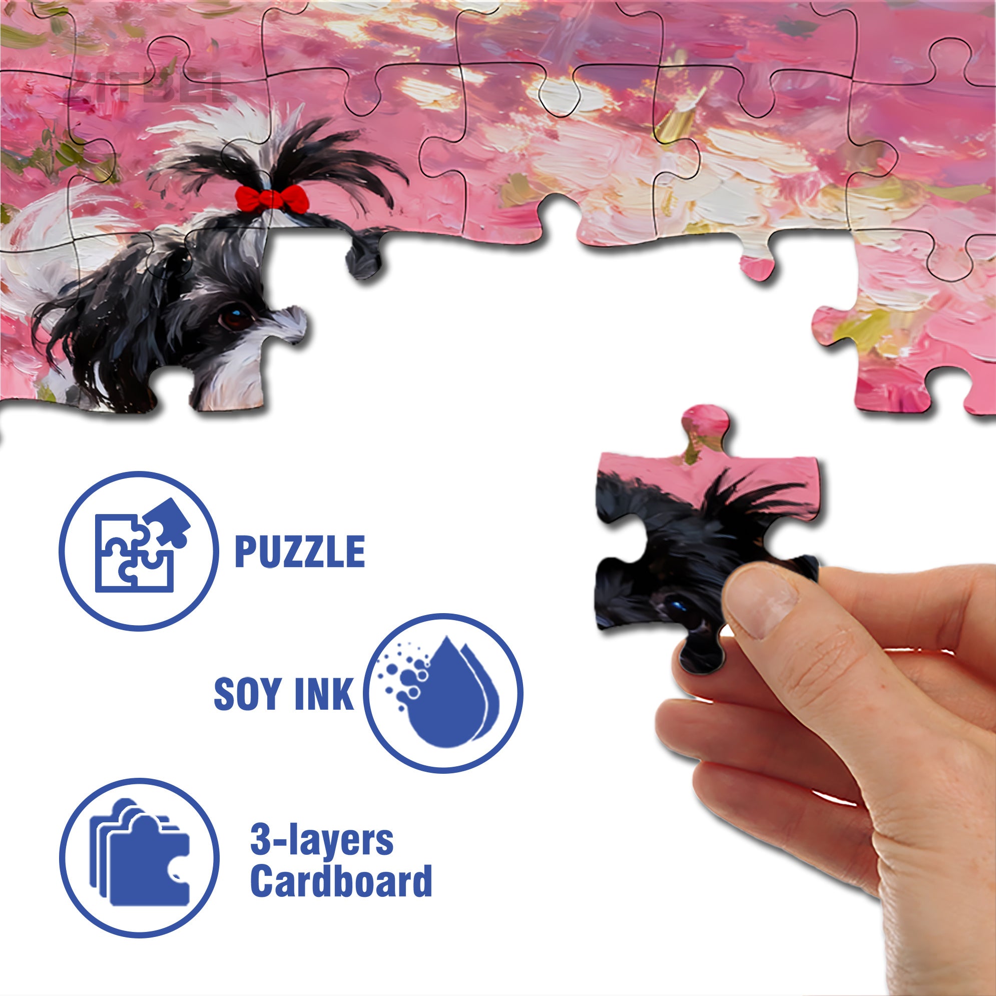 Love Each Other 500pcs/1000pcs Jigsaw Puzzle, Scratch-Resistant, Interactive Family Game & Brain-Boosting DIY Decor, Perfect for Halloween, Christmas & New Year Gifts, Family Puzzle Game