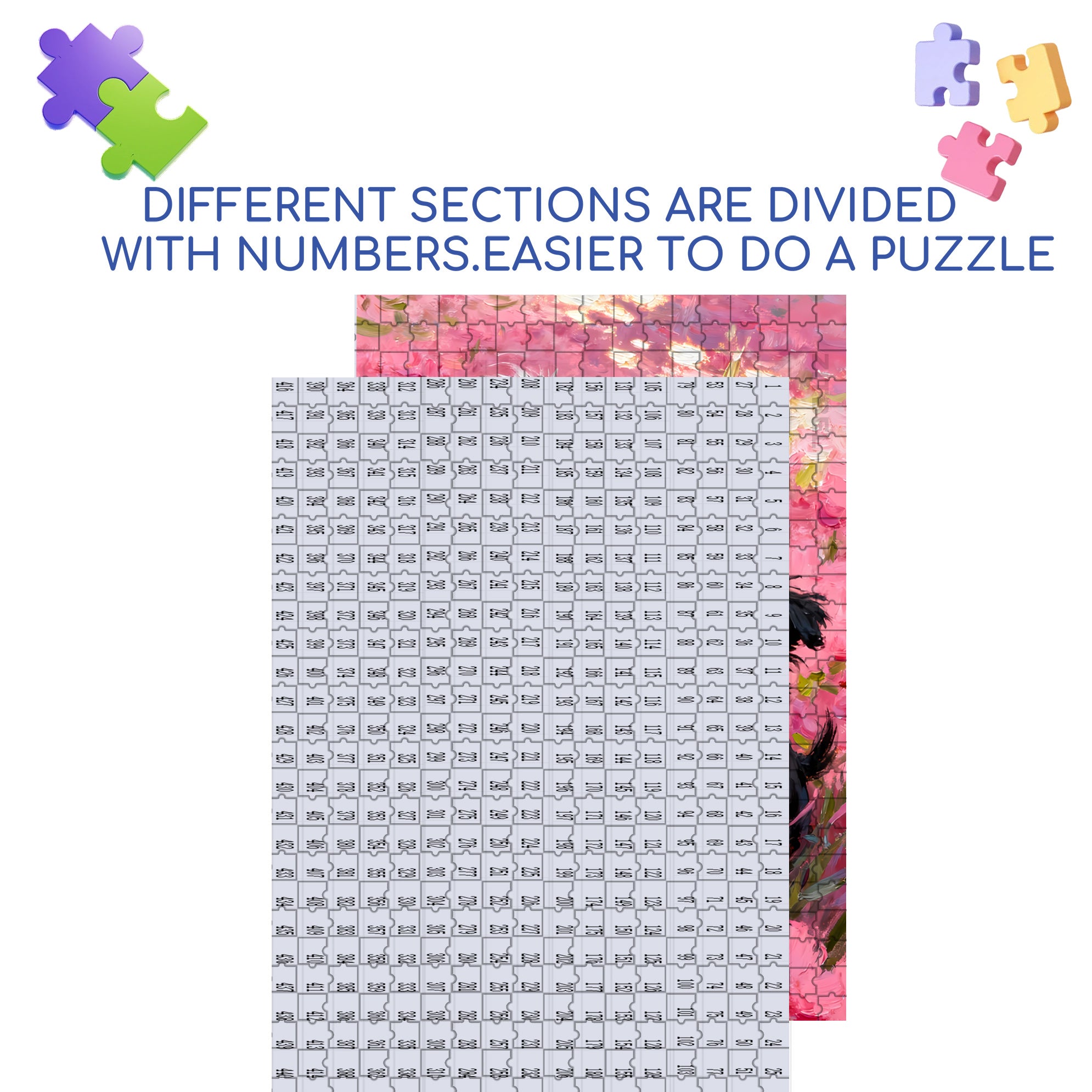 Love Each Other 500pcs/1000pcs Jigsaw Puzzle, Scratch-Resistant, Interactive Family Game & Brain-Boosting DIY Decor, Perfect for Halloween, Christmas & New Year Gifts, Family Puzzle Game