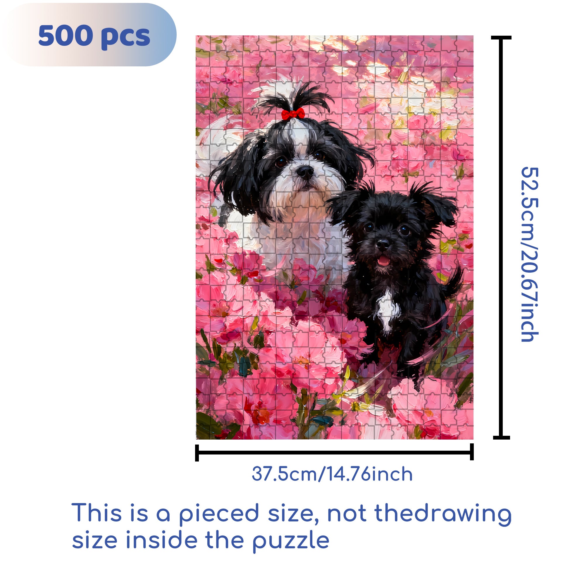 Love Each Other 500pcs/1000pcs Jigsaw Puzzle, Scratch-Resistant, Interactive Family Game & Brain-Boosting DIY Decor, Perfect for Halloween, Christmas & New Year Gifts, Family Puzzle Game