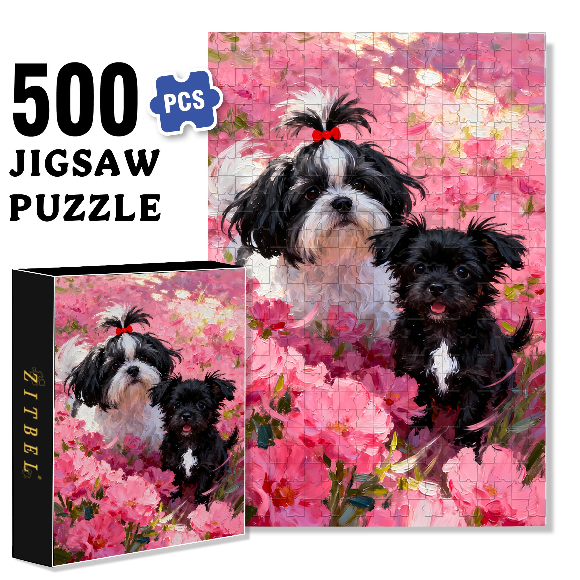 Love Each Other 500pcs/1000pcs Jigsaw Puzzle, Scratch-Resistant, Interactive Family Game & Brain-Boosting DIY Decor, Perfect for Halloween, Christmas & New Year Gifts, Family Puzzle Game