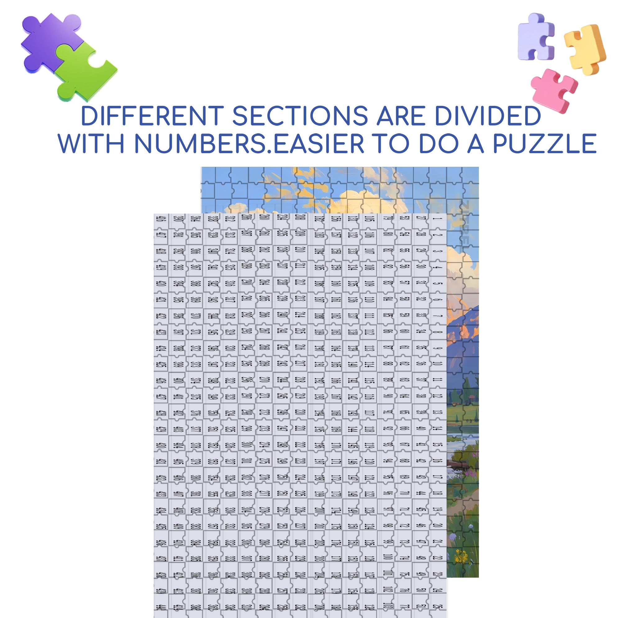 Morning Glow 500pcs/1000pcs Jigsaw Puzzle, Scratch-Resistant, Interactive Family Game & Brain-Boosting DIY Decor, Perfect for Halloween, Christmas & New Year Gifts, Family Puzzle Game