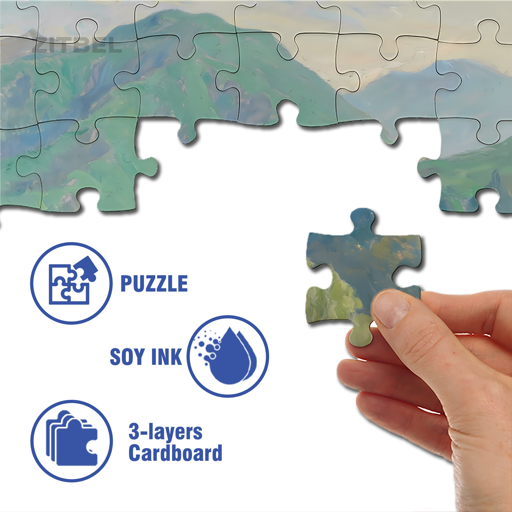 Outing 500pcs/1000pcs Jigsaw Puzzle, Scratch-Resistant, Interactive Family Game & Brain-Boosting DIY Decor, Perfect for Halloween, Christmas & New Year Gifts, Family Puzzle Game