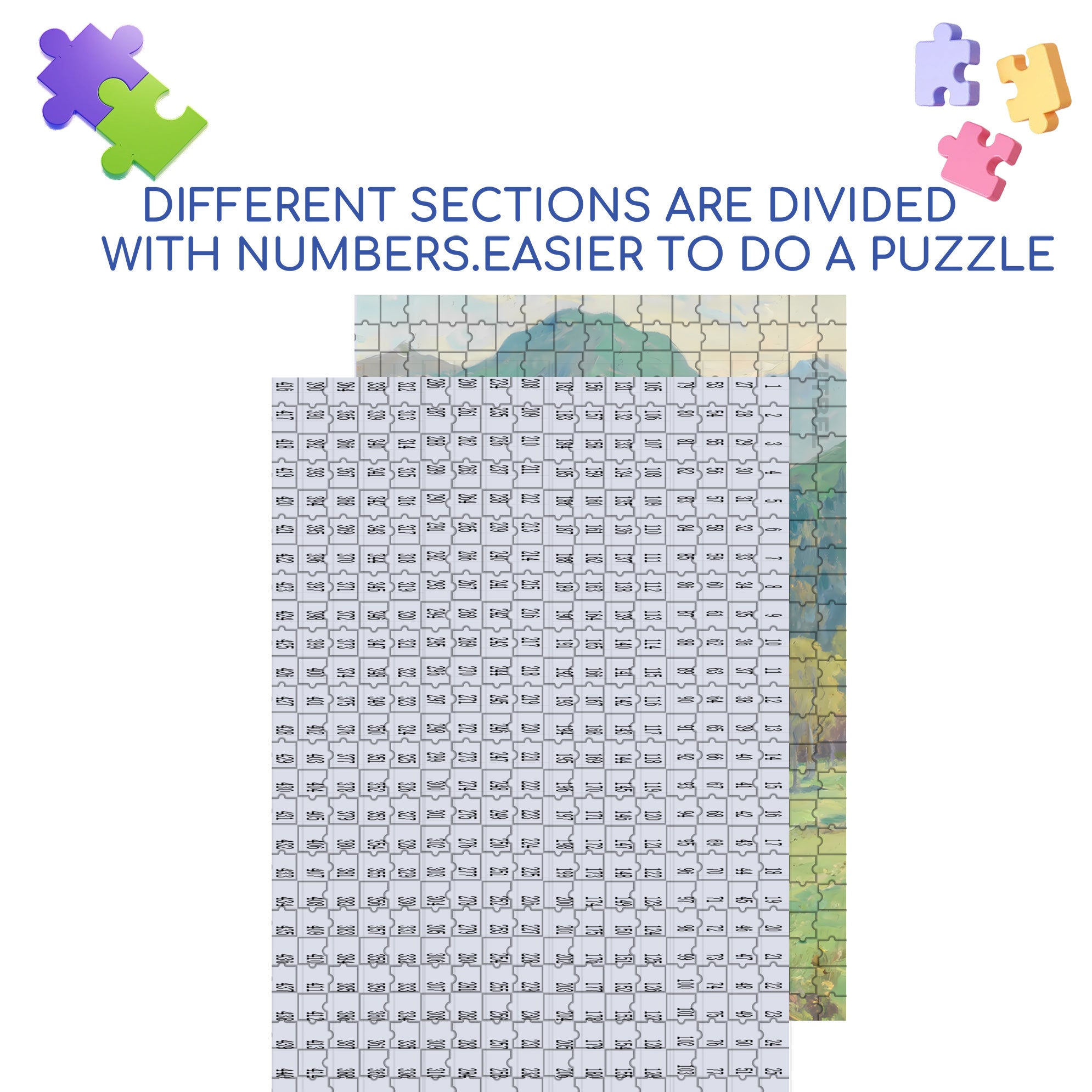 Outing 500pcs/1000pcs Jigsaw Puzzle, Scratch-Resistant, Interactive Family Game & Brain-Boosting DIY Decor, Perfect for Halloween, Christmas & New Year Gifts, Family Puzzle Game
